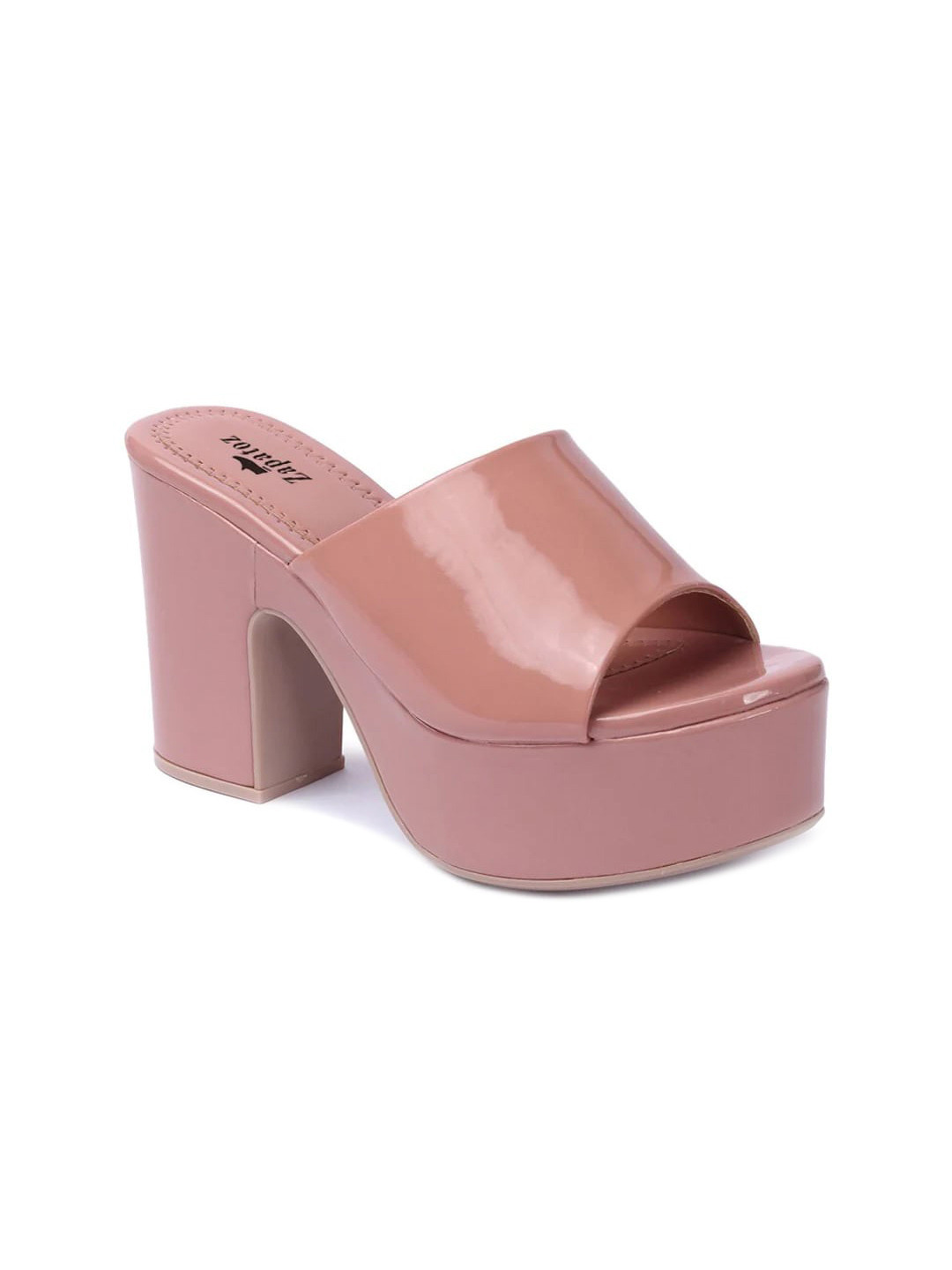 

Alishtezia Open Back Platform Heels, Pink