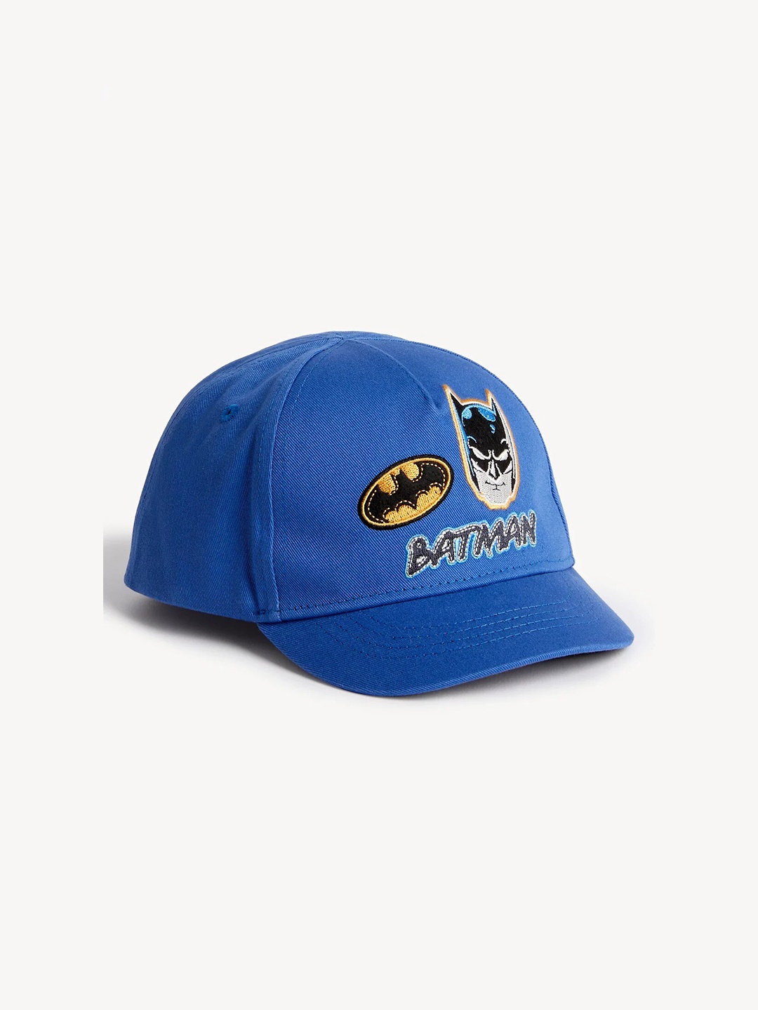 

Marks & Spencer Kids Embroidered Pure Cotton Batman Baseball Cap, Blue