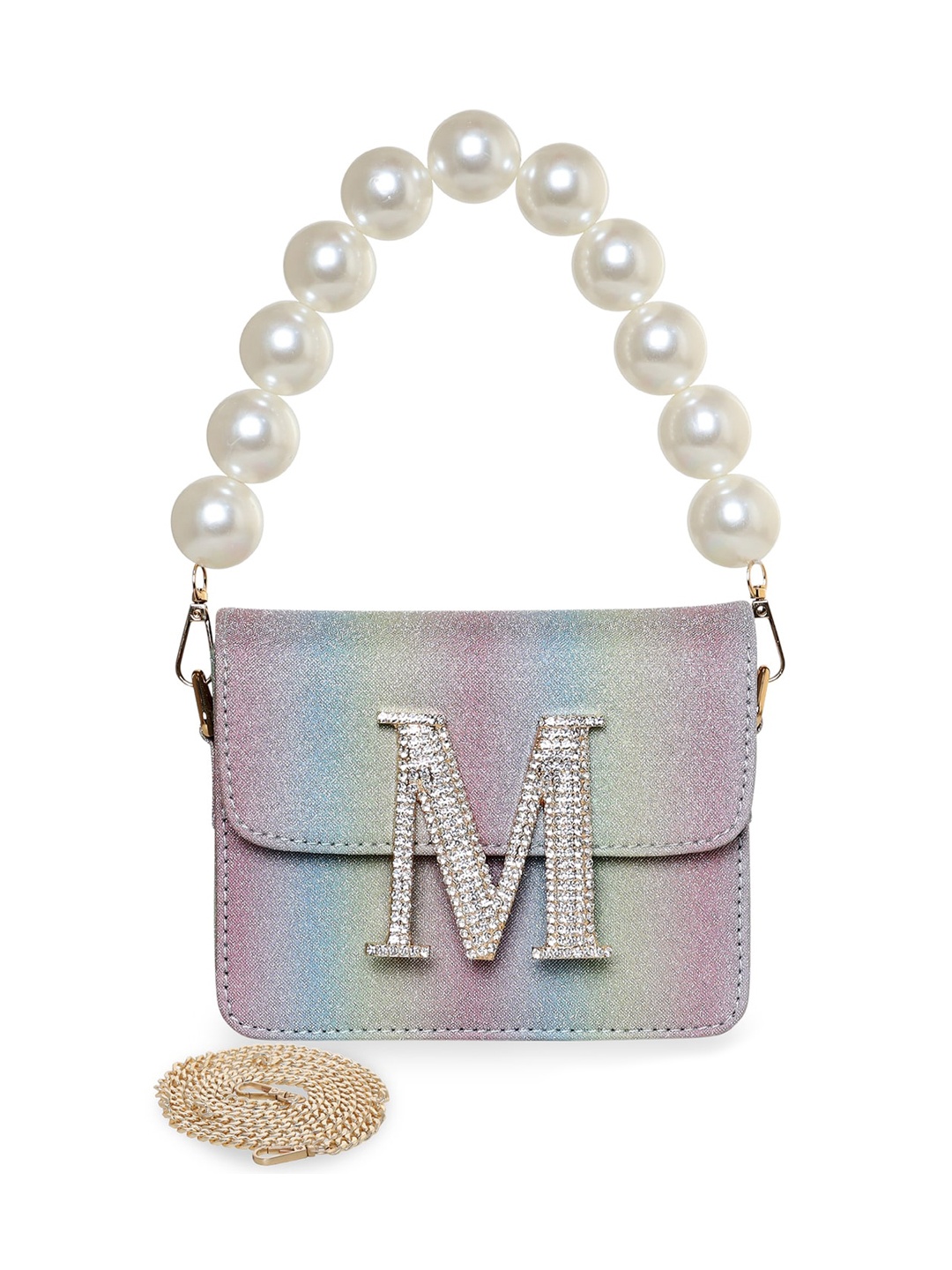 

ESBEDA Colourblocked PU Structured Sling Bag, Pink
