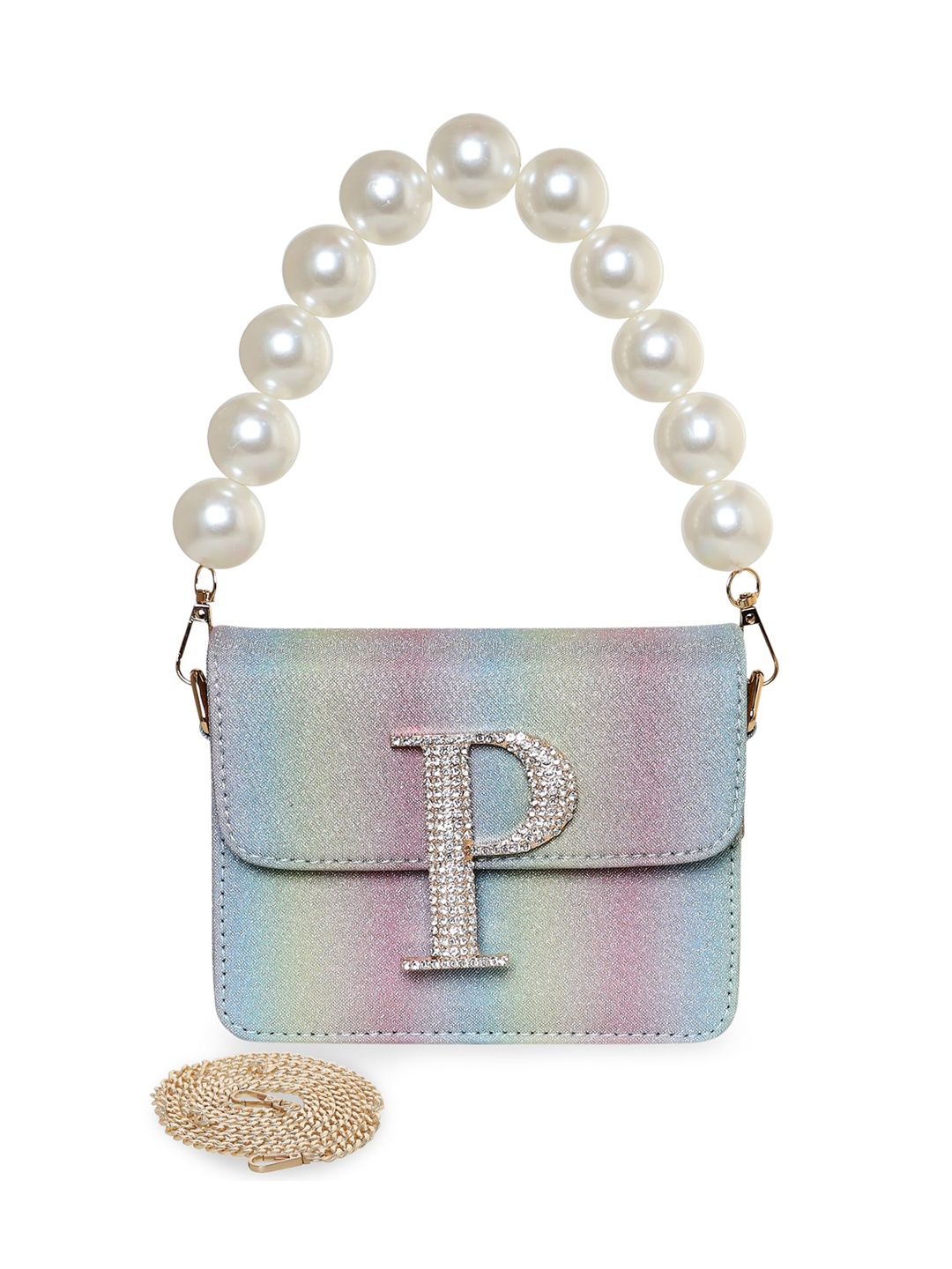 

ESBEDA Embellished PU Structured Sling Bag, Pink