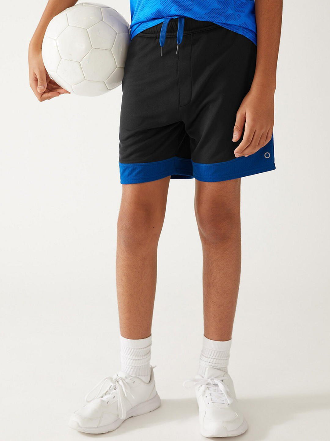 

Marks & Spencer Boys High-Rise Training Or Gym Sports Shorts, Black
