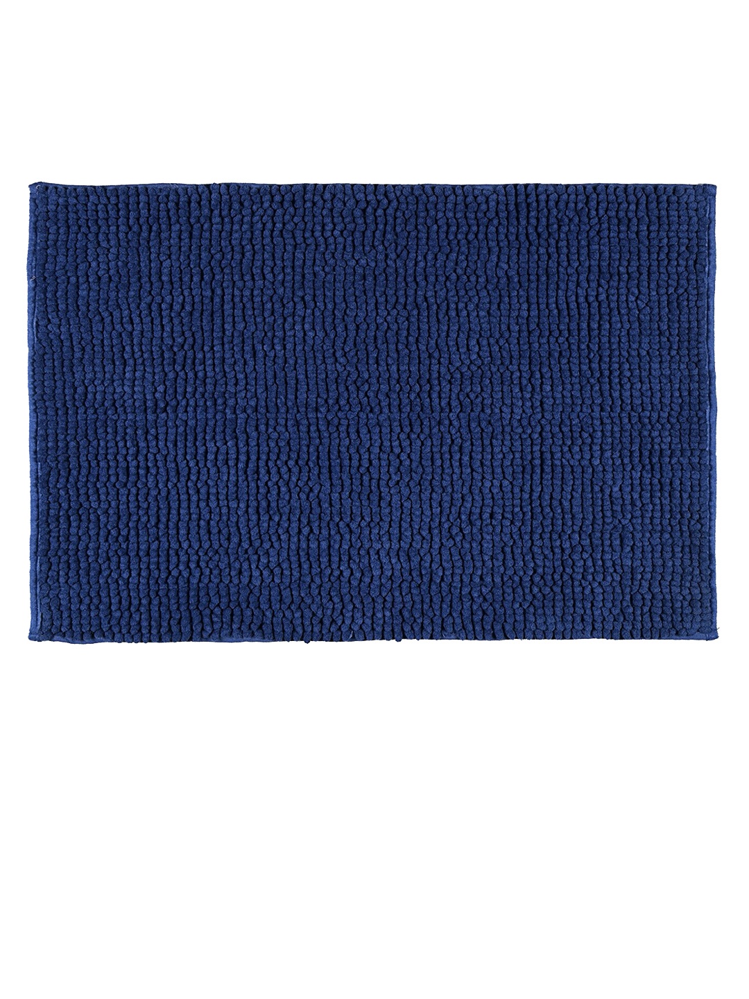 

Saral Home Basics Plush Blue Textured Anti-Skid Doormat