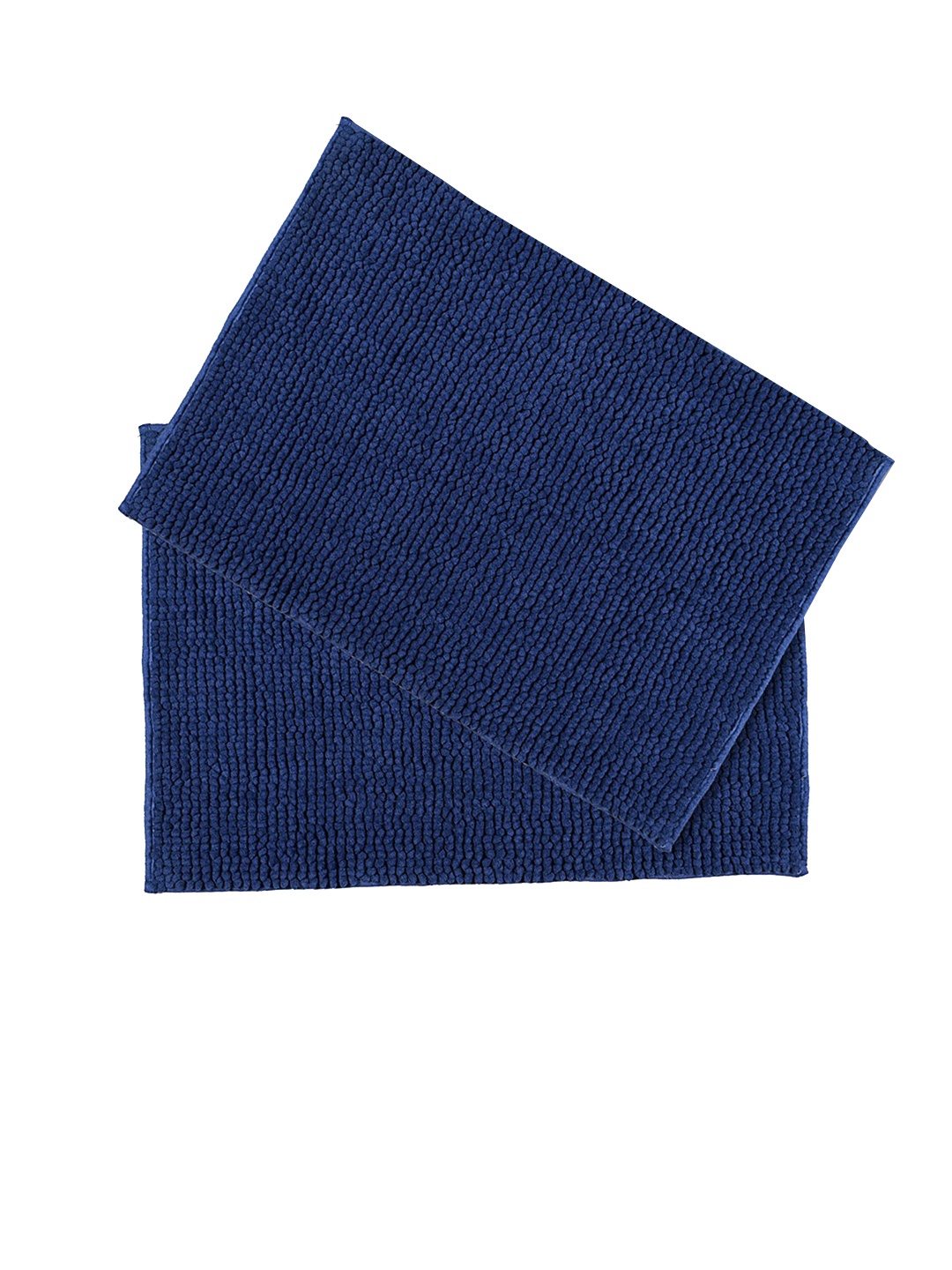 

Saral Home Basics Plush Blue 2 Pcs textured Anti-Skid Door Mat