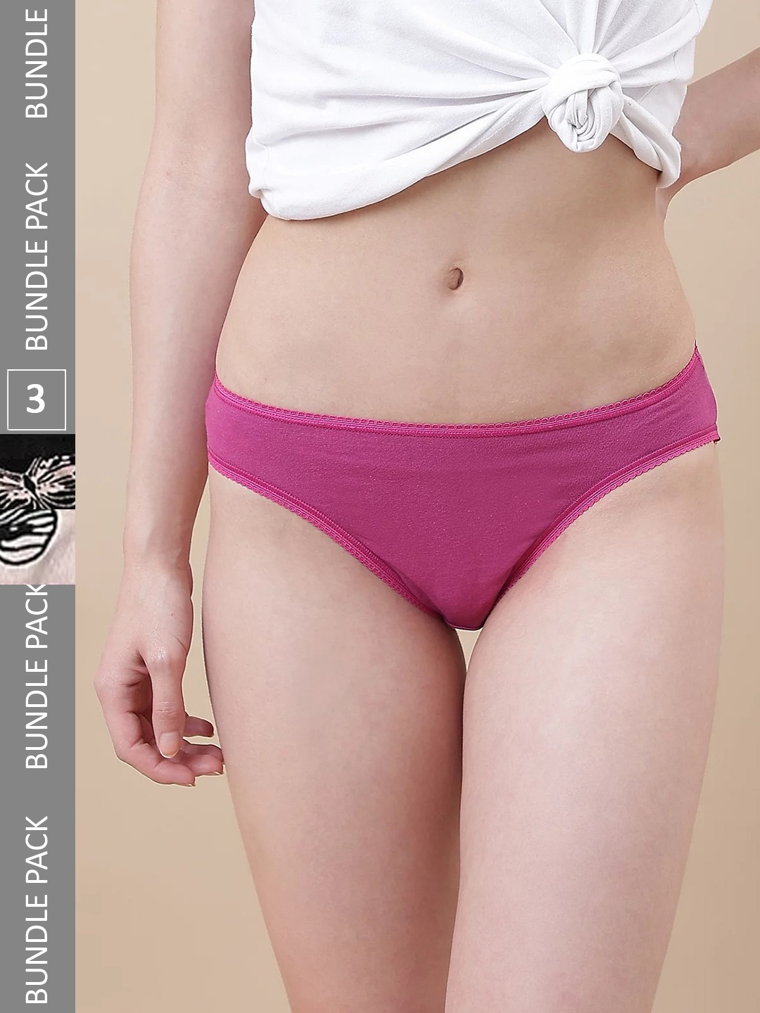 

Marks & Spencer Women Pack Of 3 Basic Briefs, Pink