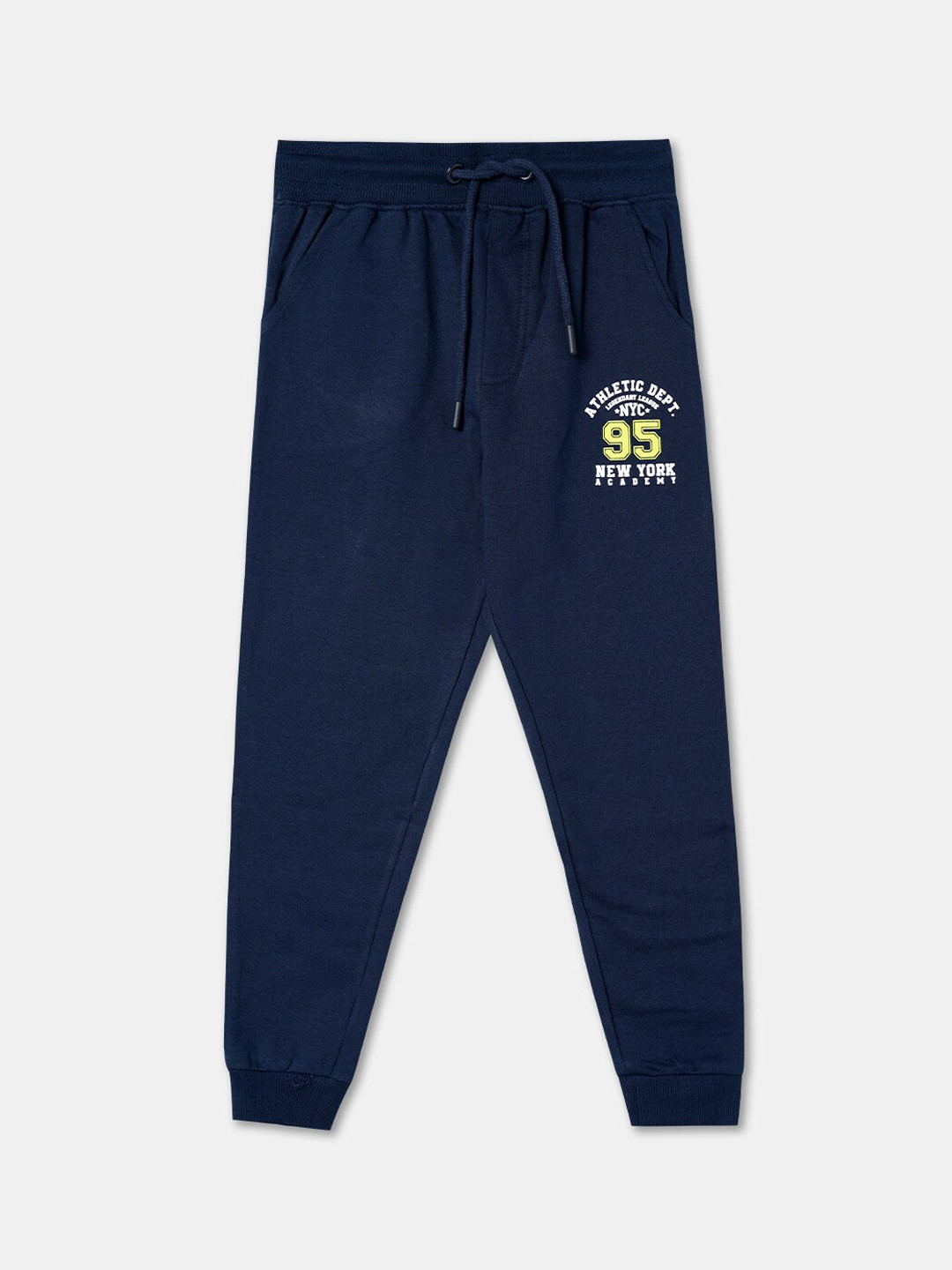

R&B Boys Relaxed Fit Cotton Joggers, Navy blue