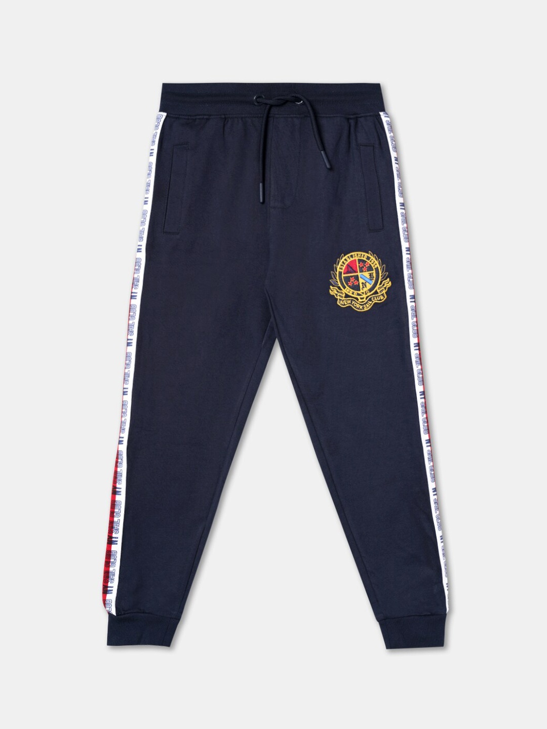 

R&B Boys Relaxed Fit Cotton Joggers, Navy blue