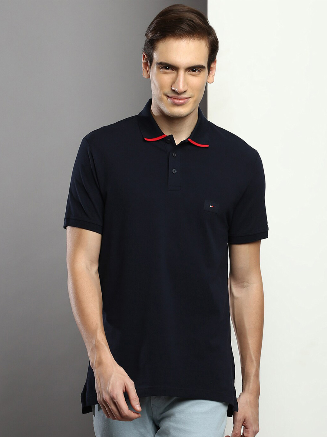 

Tommy Hilfiger Polo Collar Cotton T-shirt, Navy blue