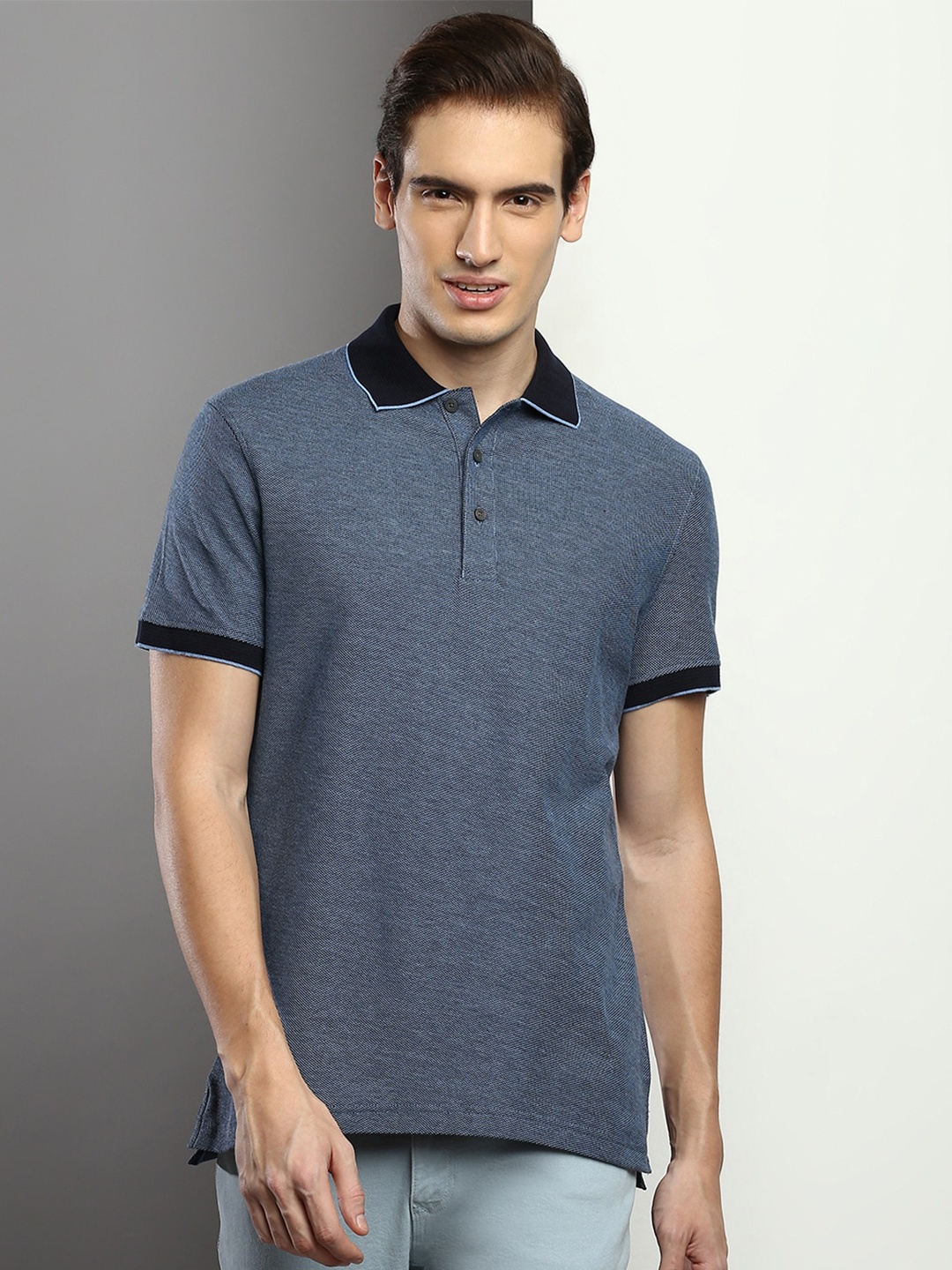 

Tommy Hilfiger Polo Collar Cotton Slim Fit T-shirt, Navy blue