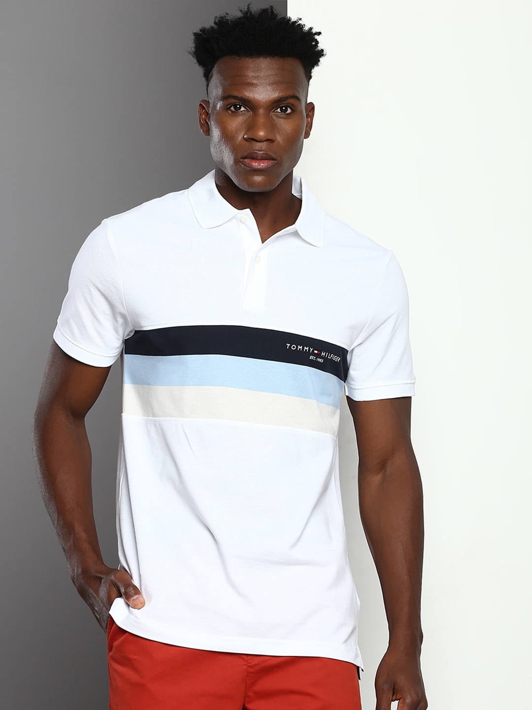 

Tommy Hilfiger Polo Collar Organic Cotton T-shirt, White