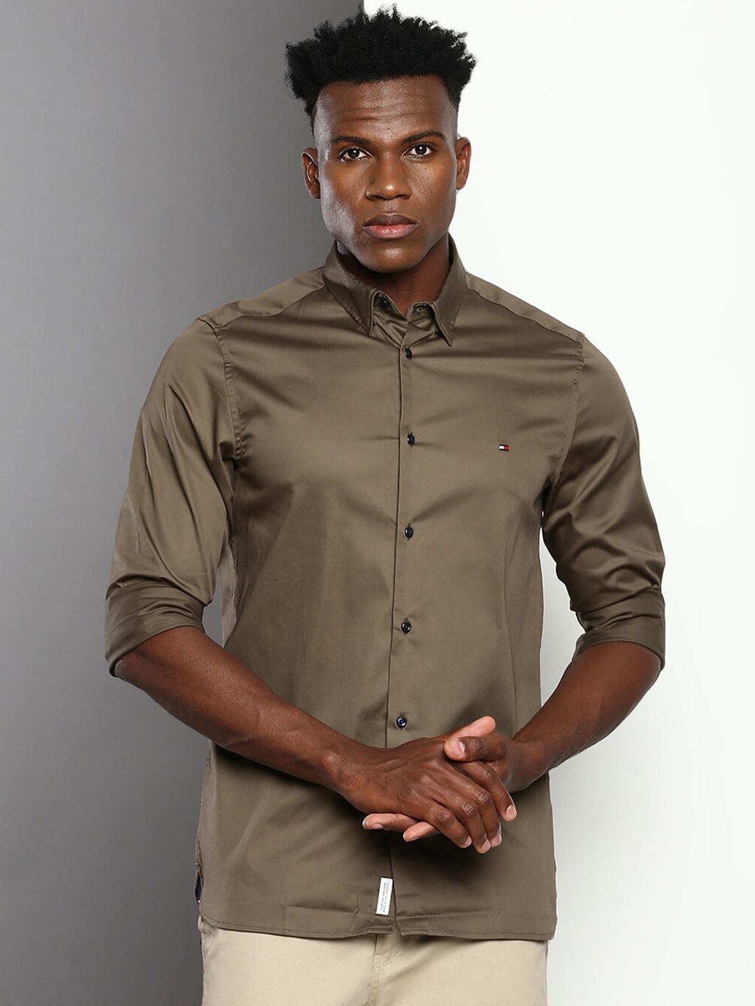 

Tommy Hilfiger Slim Fit Casual Shirt, Olive