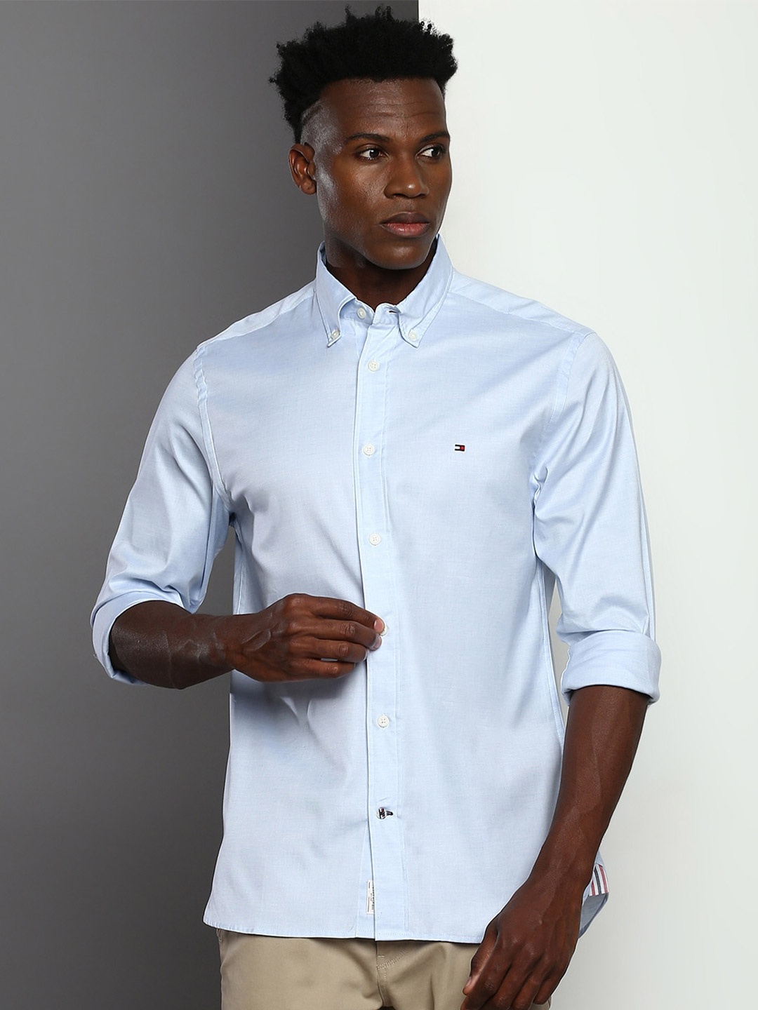 

Tommy Hilfiger Regular Fit Oxford Casual Shirt, Blue