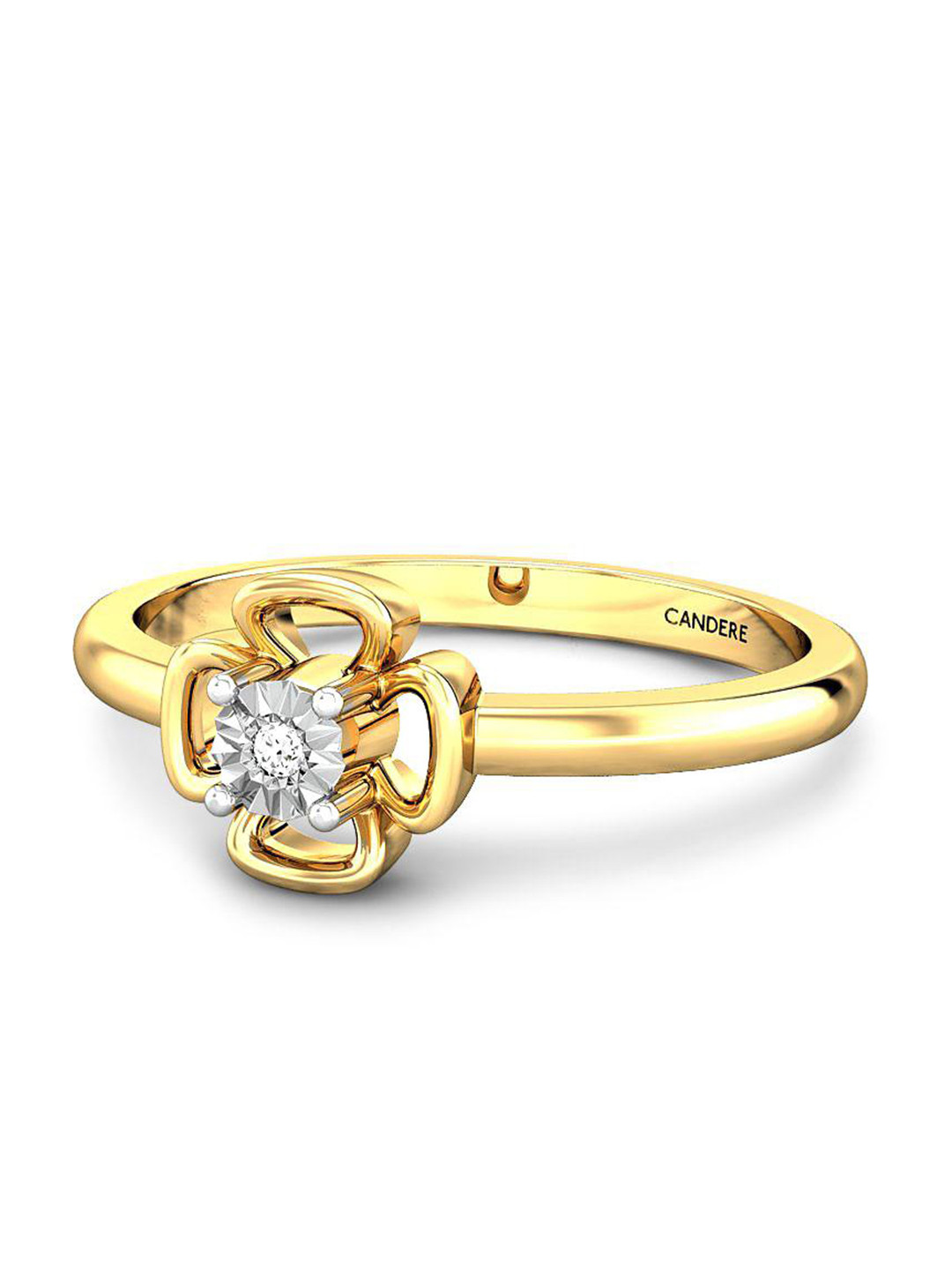 

CANDERE A KALYAN JEWELLERS COMPANY Diamond-Studded 18KT Gold Ring - 2.22g
