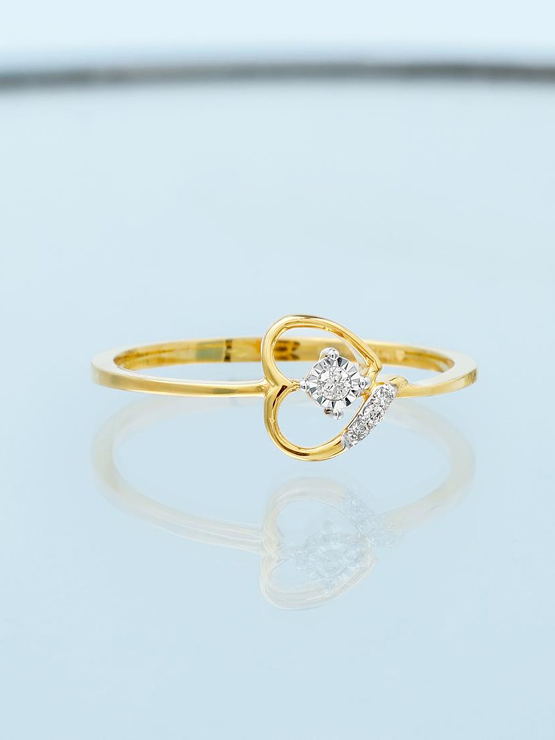 

CANDERE A KALYAN JEWELLERS COMPANY 14KT Gold Diamond Finger Ring 1.54 g, Yellow