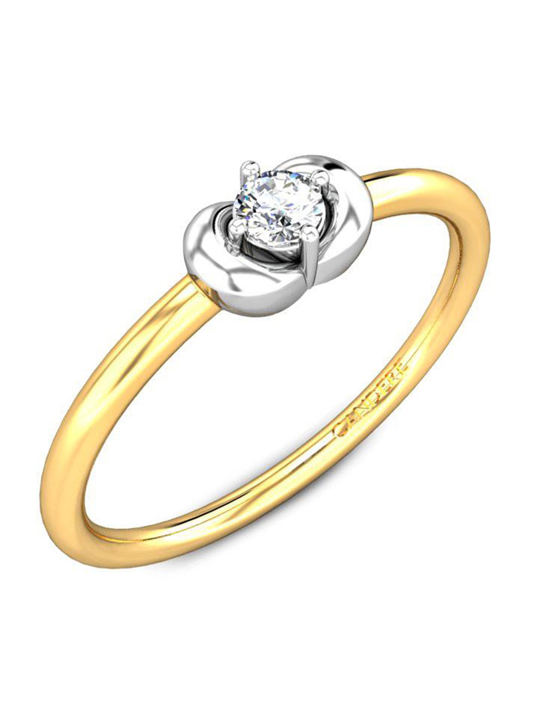 

CANDERE A KALYAN JEWELLERS COMPANY 14KT Gold Diamond Finger Ring