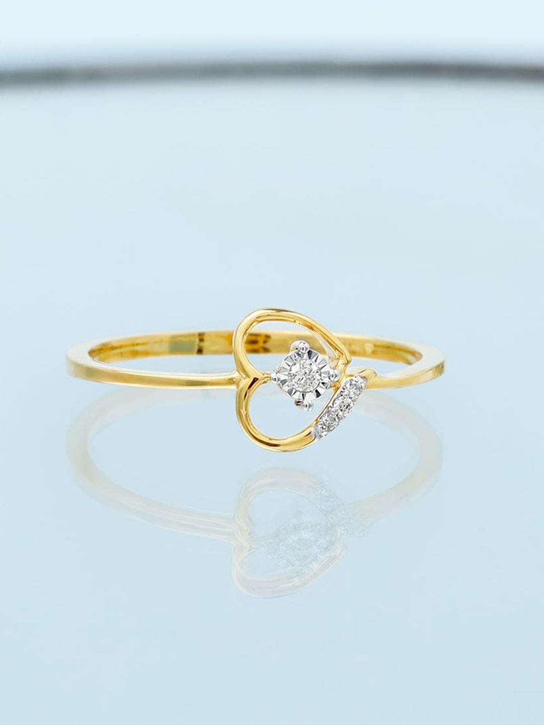 

CANDERE A KALYAN JEWELLERS COMPANY 18KT Gold Diamond Finger Ring - 1.88 g, Yellow