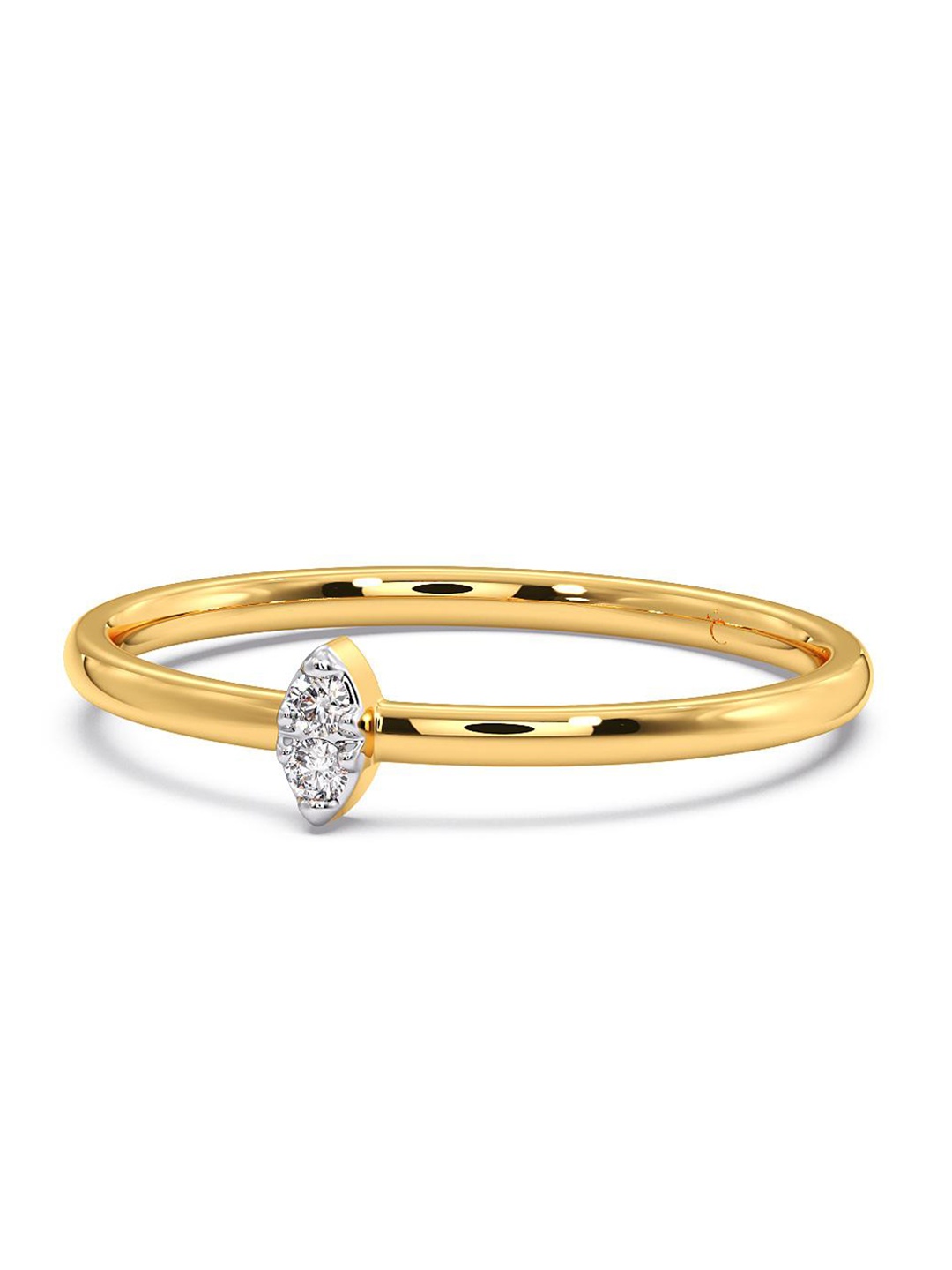 

CANDERE A KALYAN JEWELLERS COMPANY 18KT Gold Diamond Finger Ring - 1.03 g, Yellow