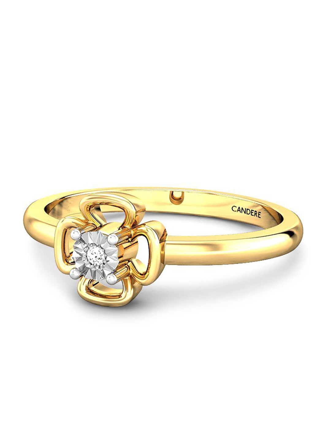 

CANDERE A KALYAN JEWELLERS COMPANY 18KT Gold Diamond Finger Ring - 2.18 g, Yellow