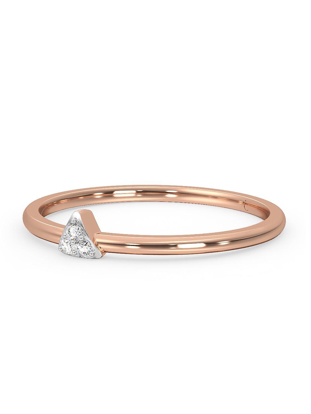 

CANDERE A KALYAN JEWELLERS COMPANY 18KT Rose Gold Diamond Finger Ring