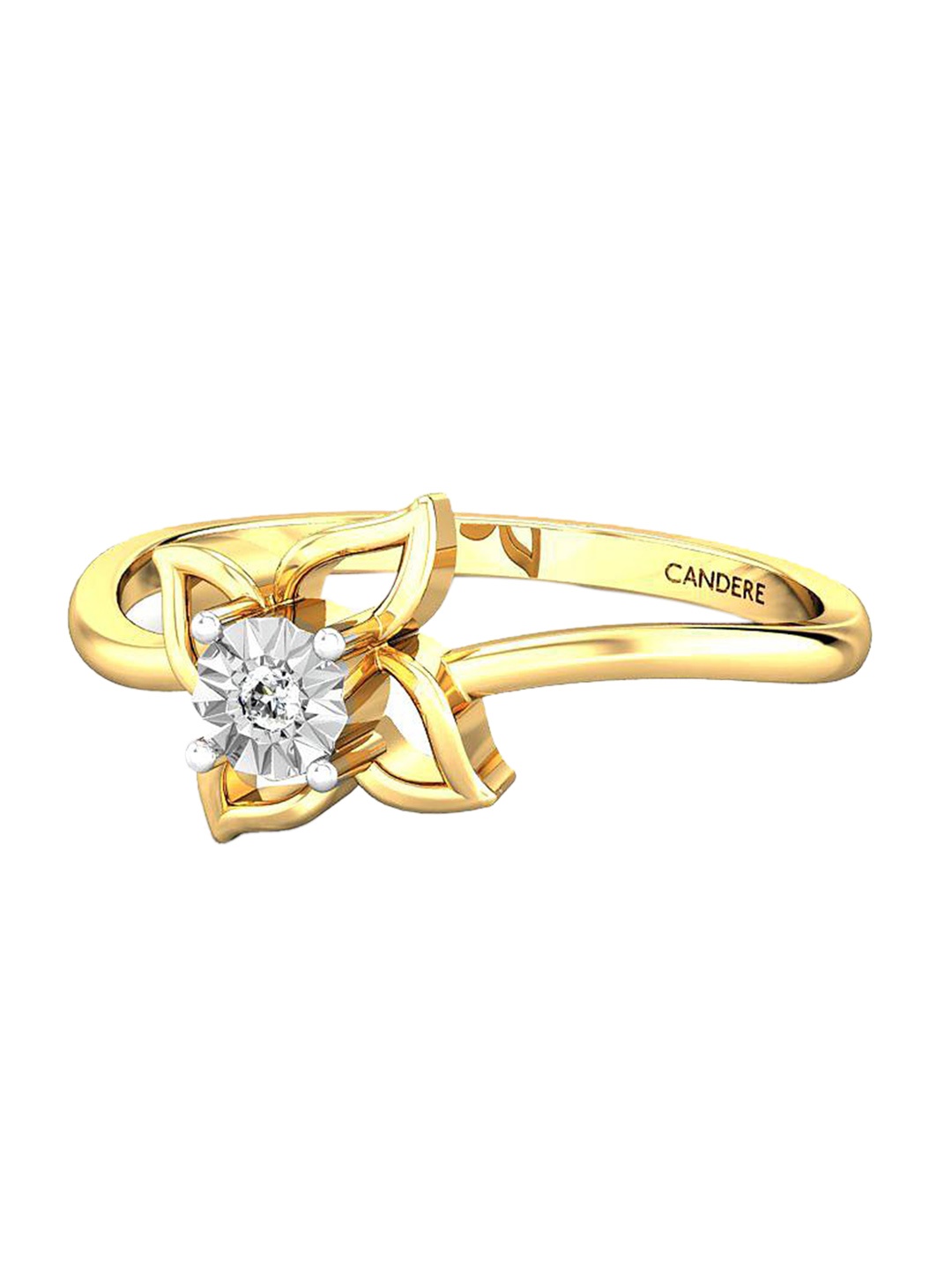 

CANDERE A KALYAN JEWELLERS COMPANY 14KT Gold Diamond Finger Ring, Yellow