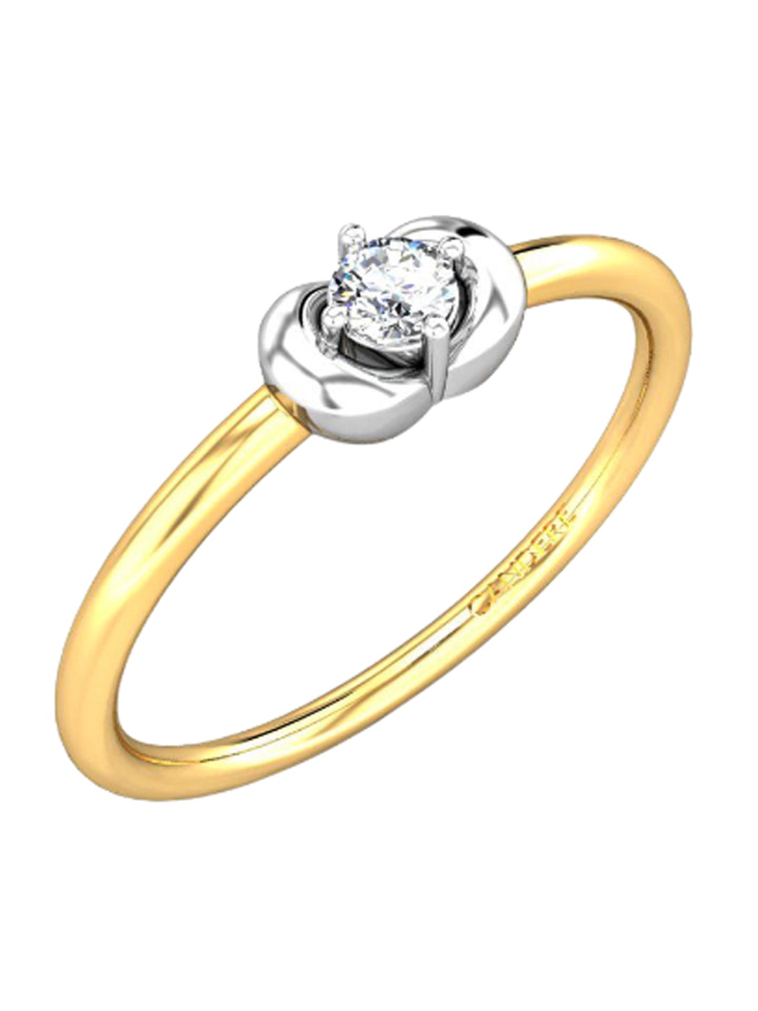 

CANDERE A KALYAN JEWELLERS COMPANY 18KT Gold Diamond Finger Ring - 1.33 g, Yellow
