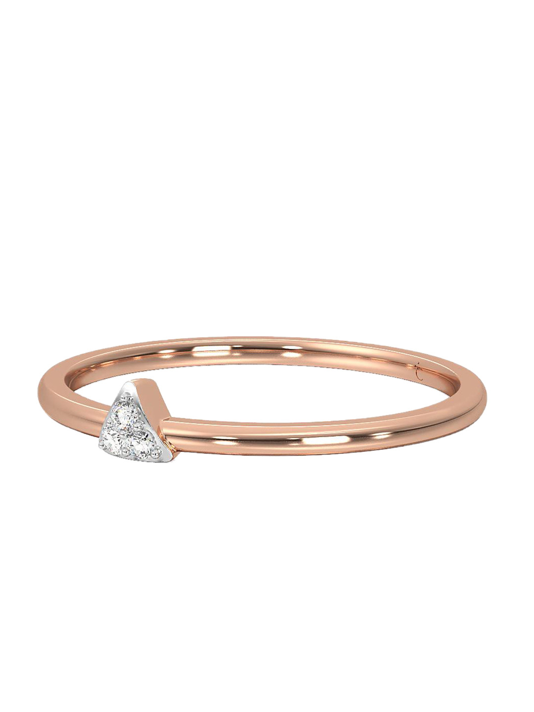 

CANDERE A KALYAN JEWELLERS COMPANY 18KT Rose Gold Diamond Finger Ring- 1.49 g