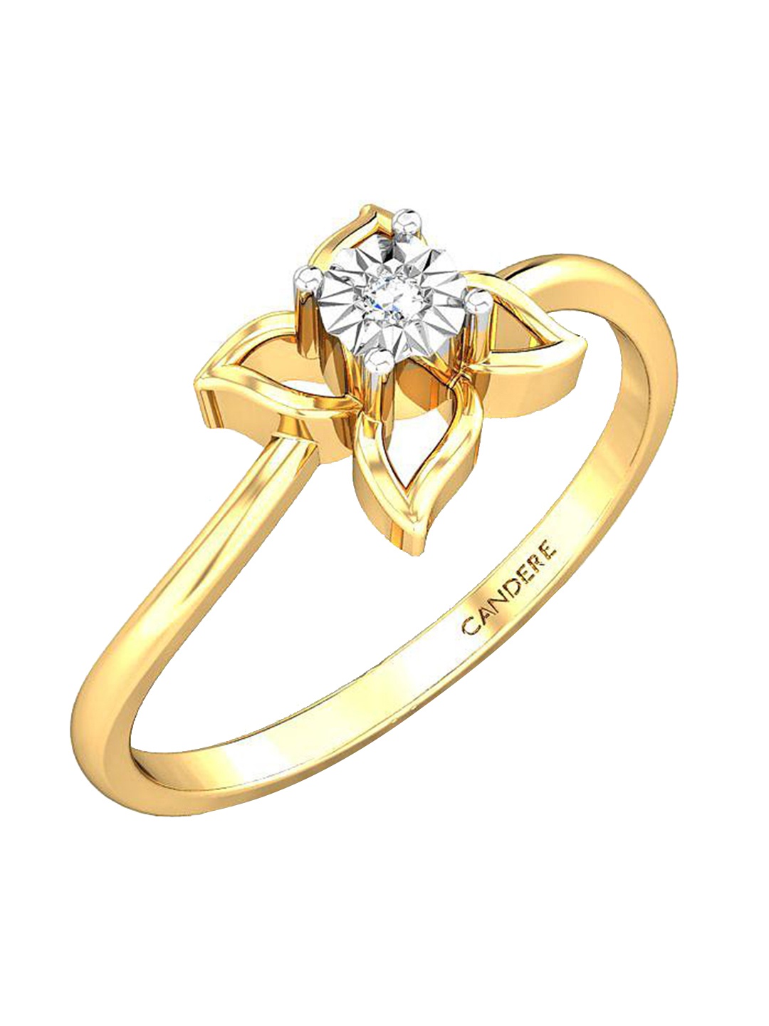 

CANDERE A KALYAN JEWELLERS COMPANY 14KT Gold Diamond Finger Ring, Yellow