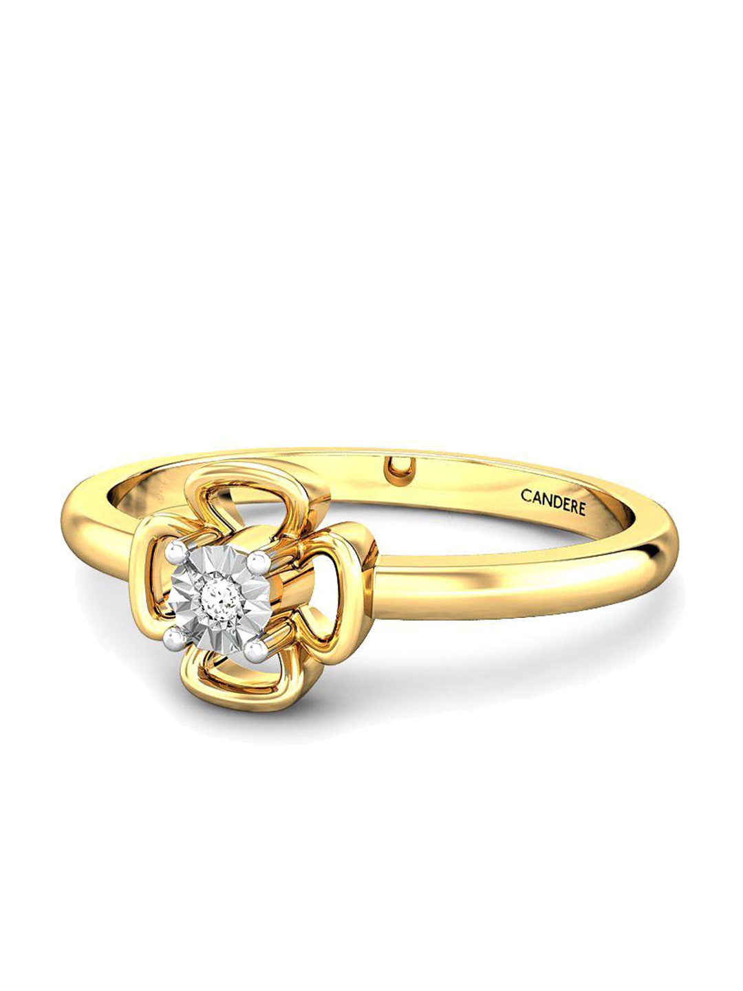 

CANDERE A KALYAN JEWELLERS COMPANY 14KT Gold Diamond Finger Ring, Yellow