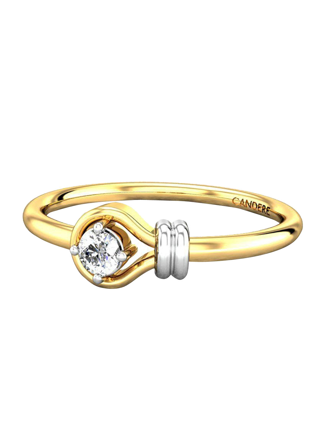 

CANDERE A KALYAN JEWELLERS COMPANY 18KT Gold Diamond Finger Ring, Yellow