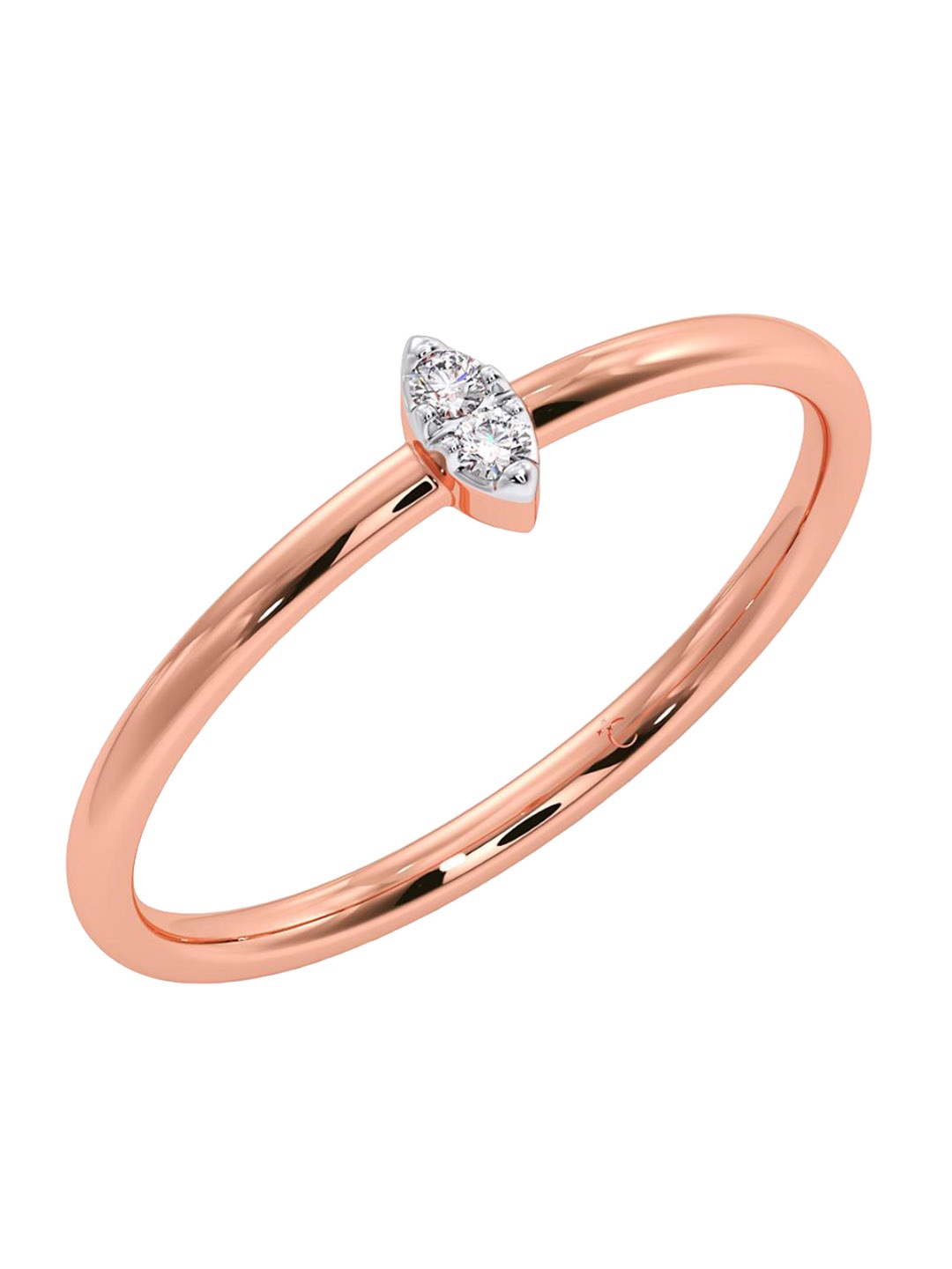 

CANDERE A KALYAN JEWELLERS COMPANY 14KT Rose-Gold Diamond Finger Ring