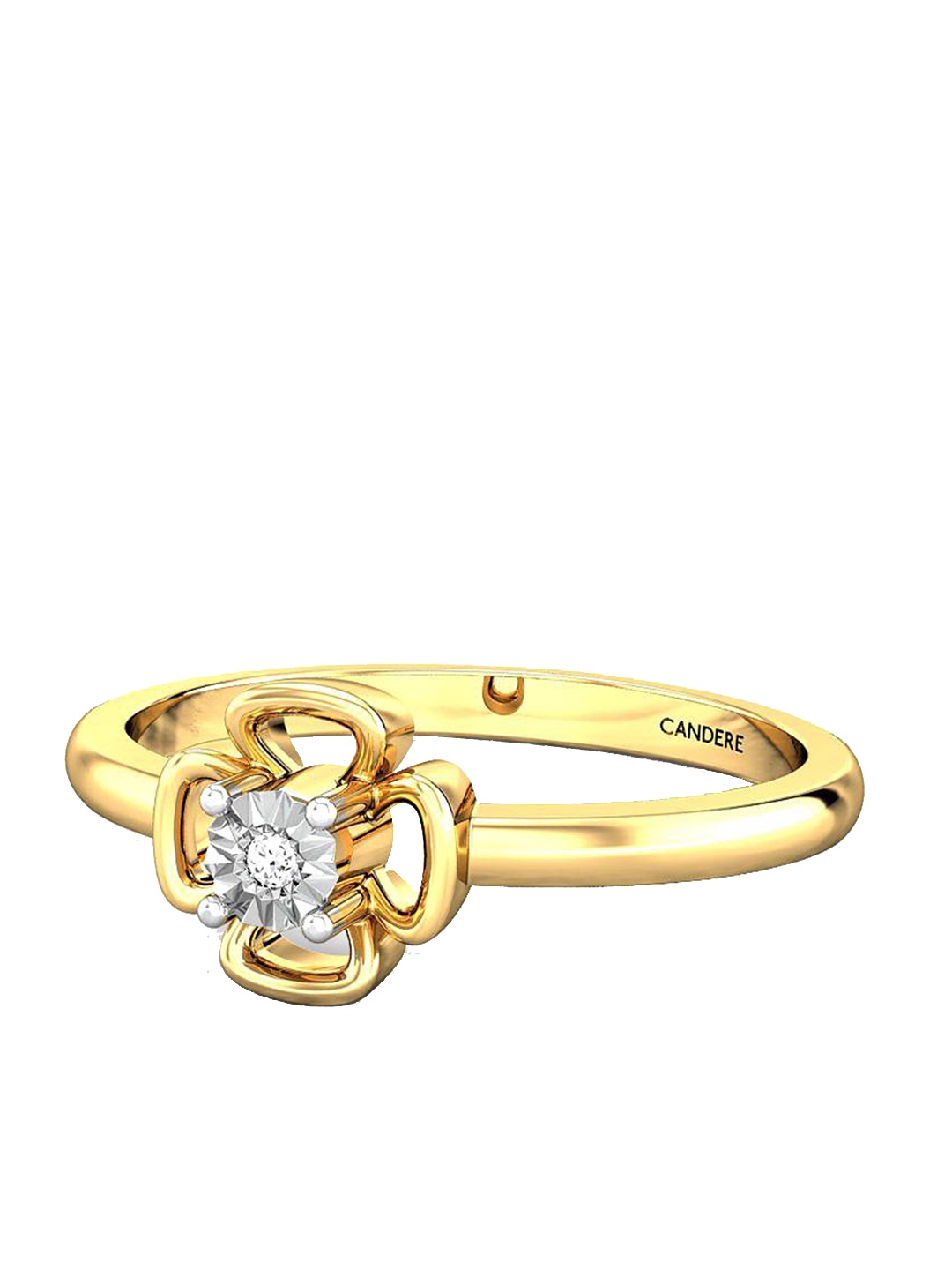 

CANDERE A KALYAN JEWELLERS COMPANY 18KT Gold Diamond Finger Ring 2.31 g