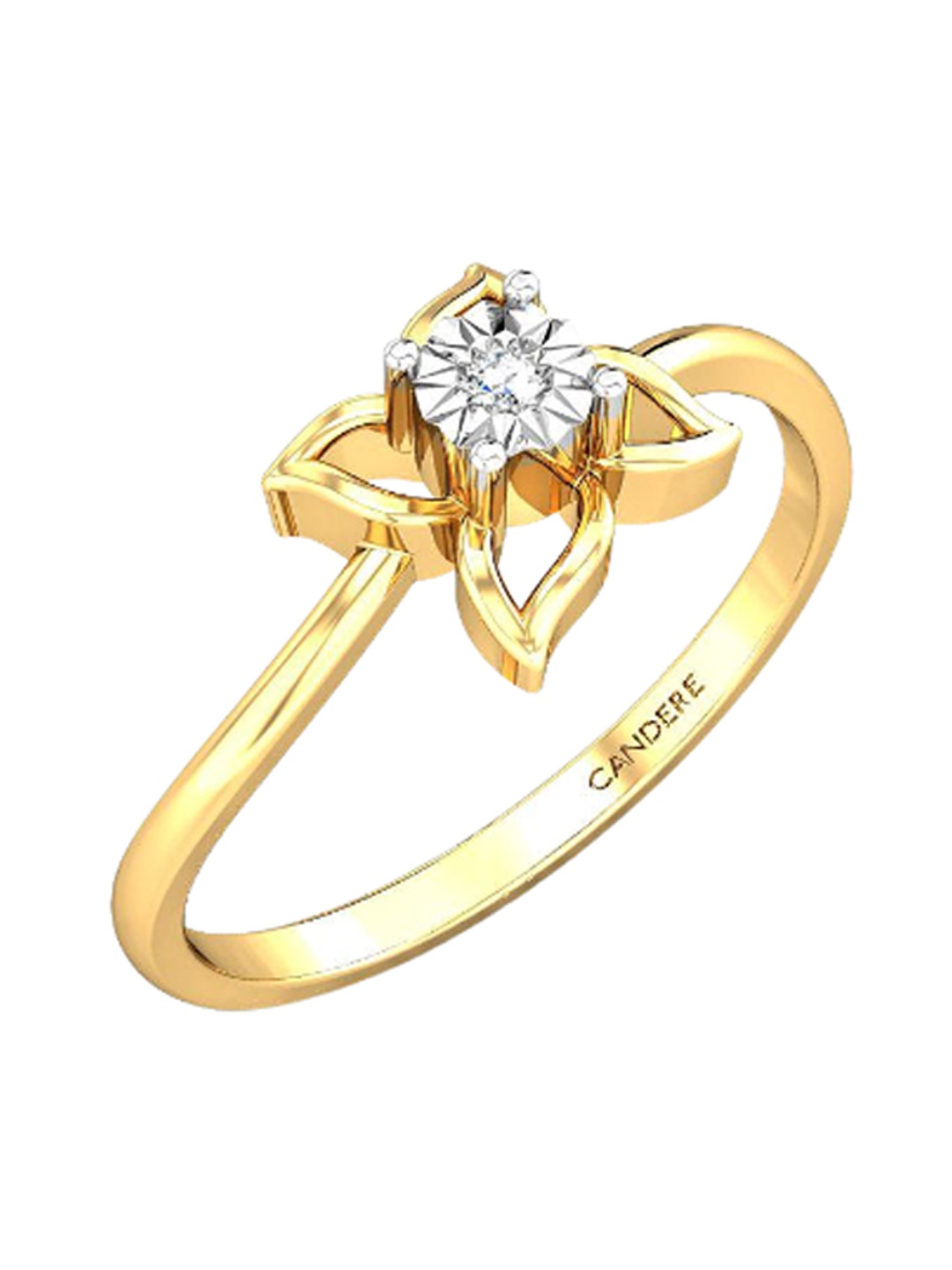 

CANDERE A KALYAN JEWELLERS COMPANY 14KT Gold Diamond Finger Ring