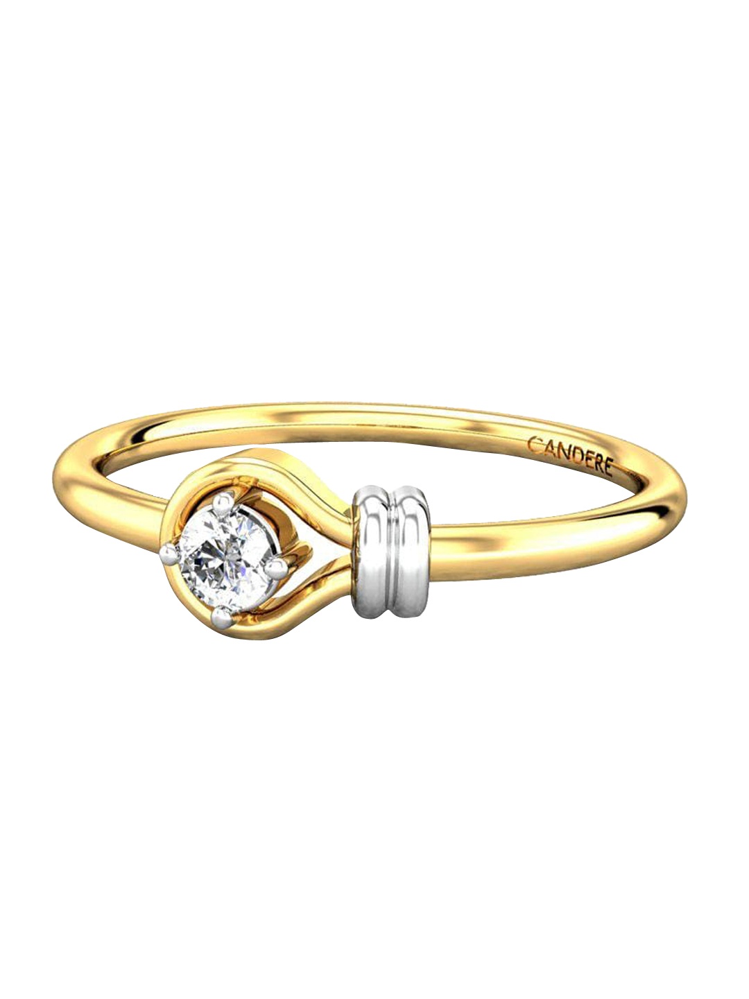 

CANDERE A KALYAN JEWELLERS COMPANY 18KT Gold Diamond Finger Ring - 1.56 g, Yellow
