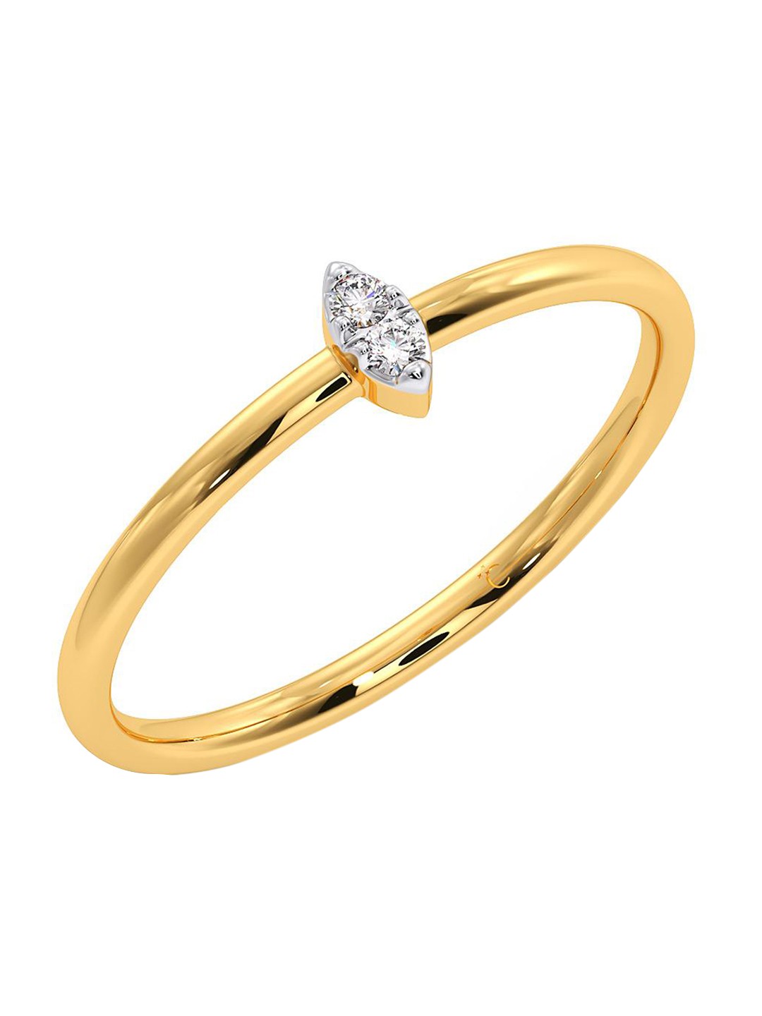 

CANDERE A KALYAN JEWELLERS COMPANY 18KT BIS Hallmark Gold Diamond Ring - 1.22 g