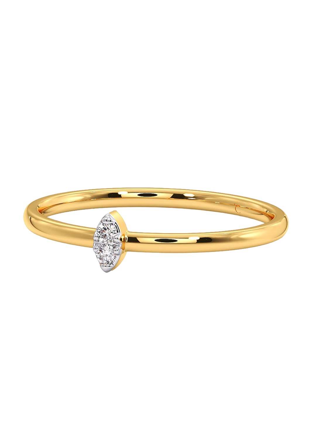 

CANDERE A KALYAN JEWELLERS COMPANY 18KT Gold Diamond Finger Ring 1.2 g, Yellow