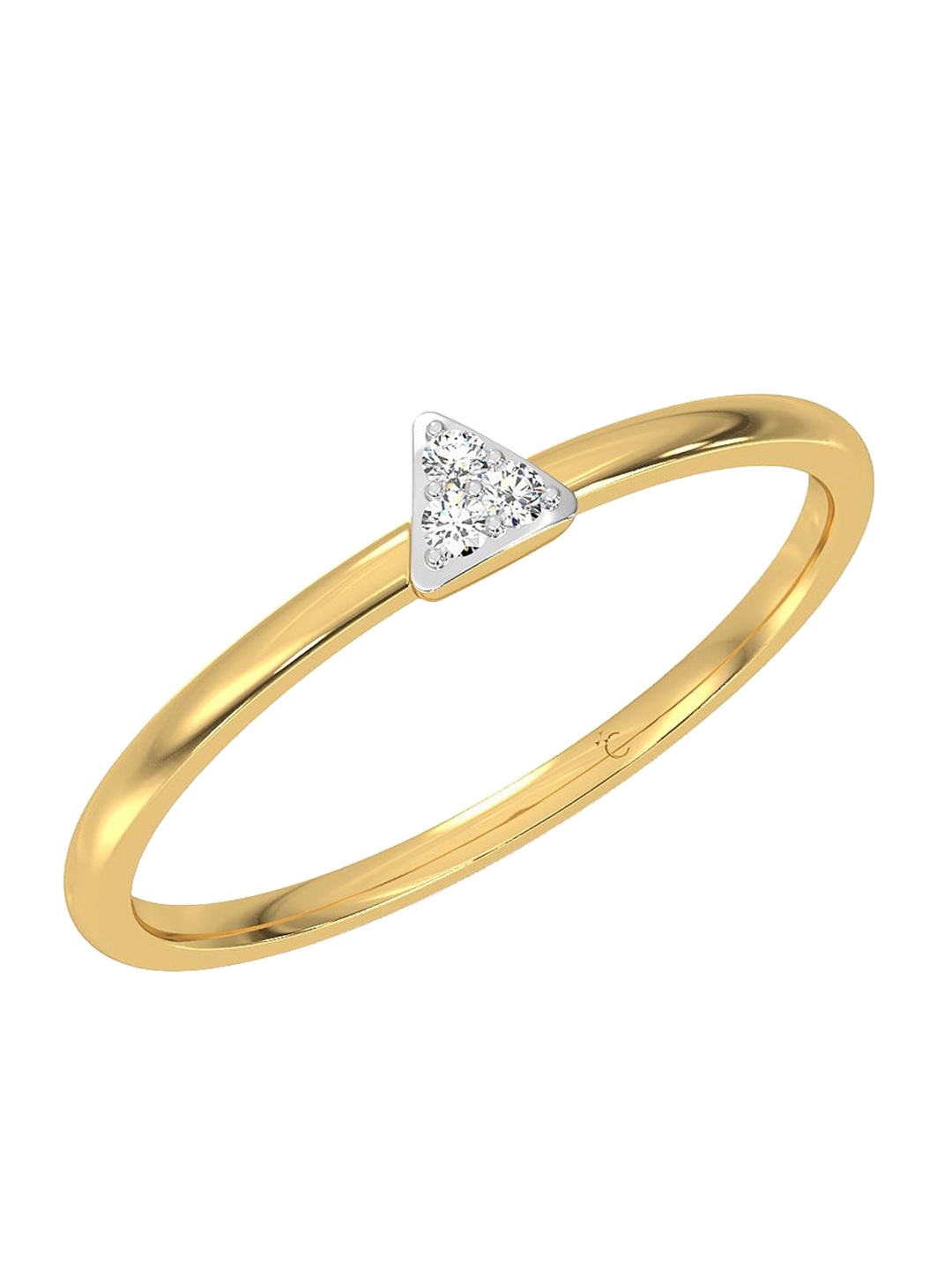 

CANDERE A KALYAN JEWELLERS COMPANY 14KT Gold Diamond Finger Ring- 1.1 gm, Yellow