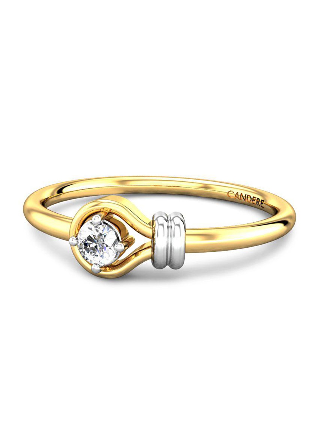 

CANDERE A KALYAN JEWELLERS COMPANY 18KT Gold Diamond Finger Ring 1.49 g, Yellow