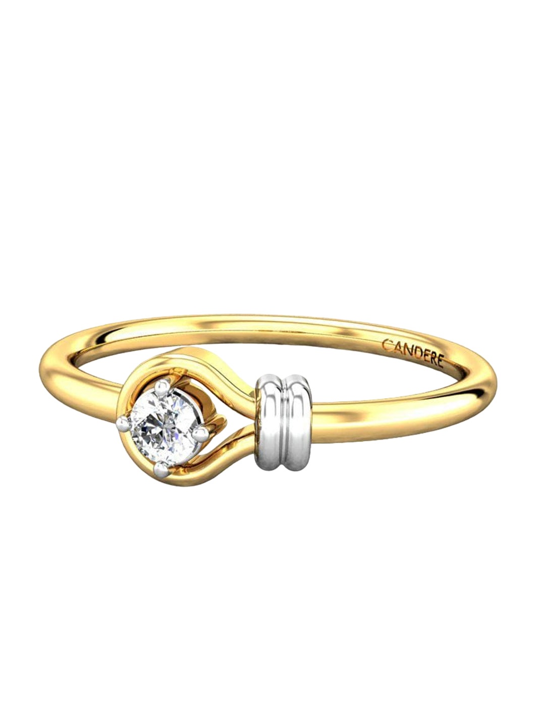 

CANDERE A KALYAN JEWELLERS COMPANY Diamond-Studded 14KT Gold Ring - 1.33 g