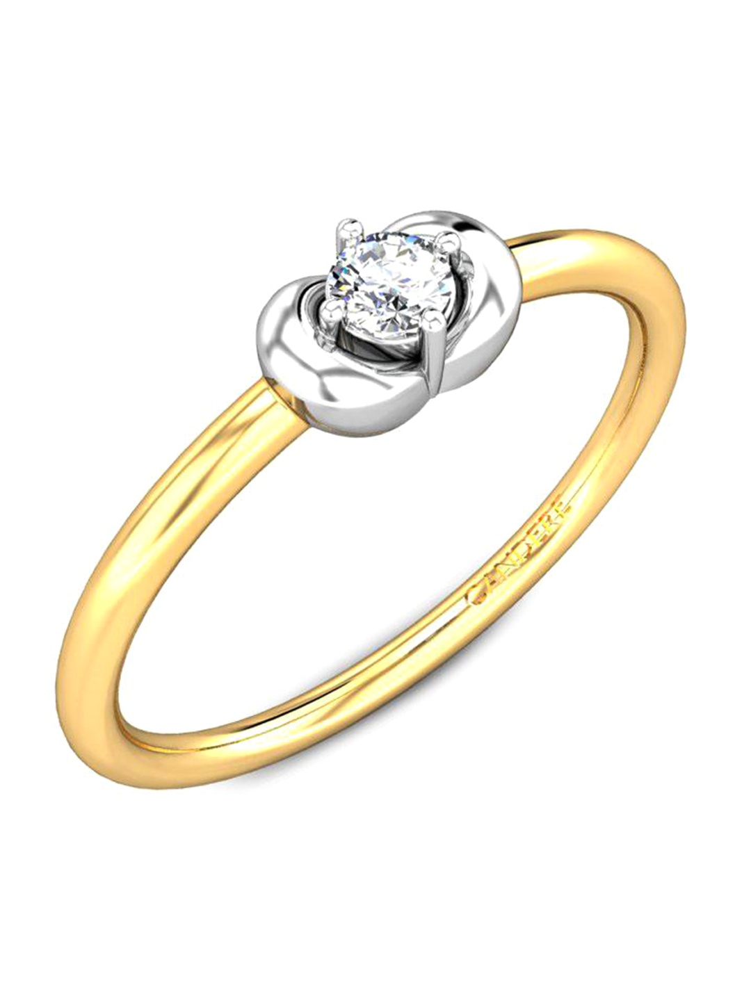 

CANDERE A KALYAN JEWELLERS COMPANY 18KT Gold Diamond Finger Ring 1.43 g, Yellow