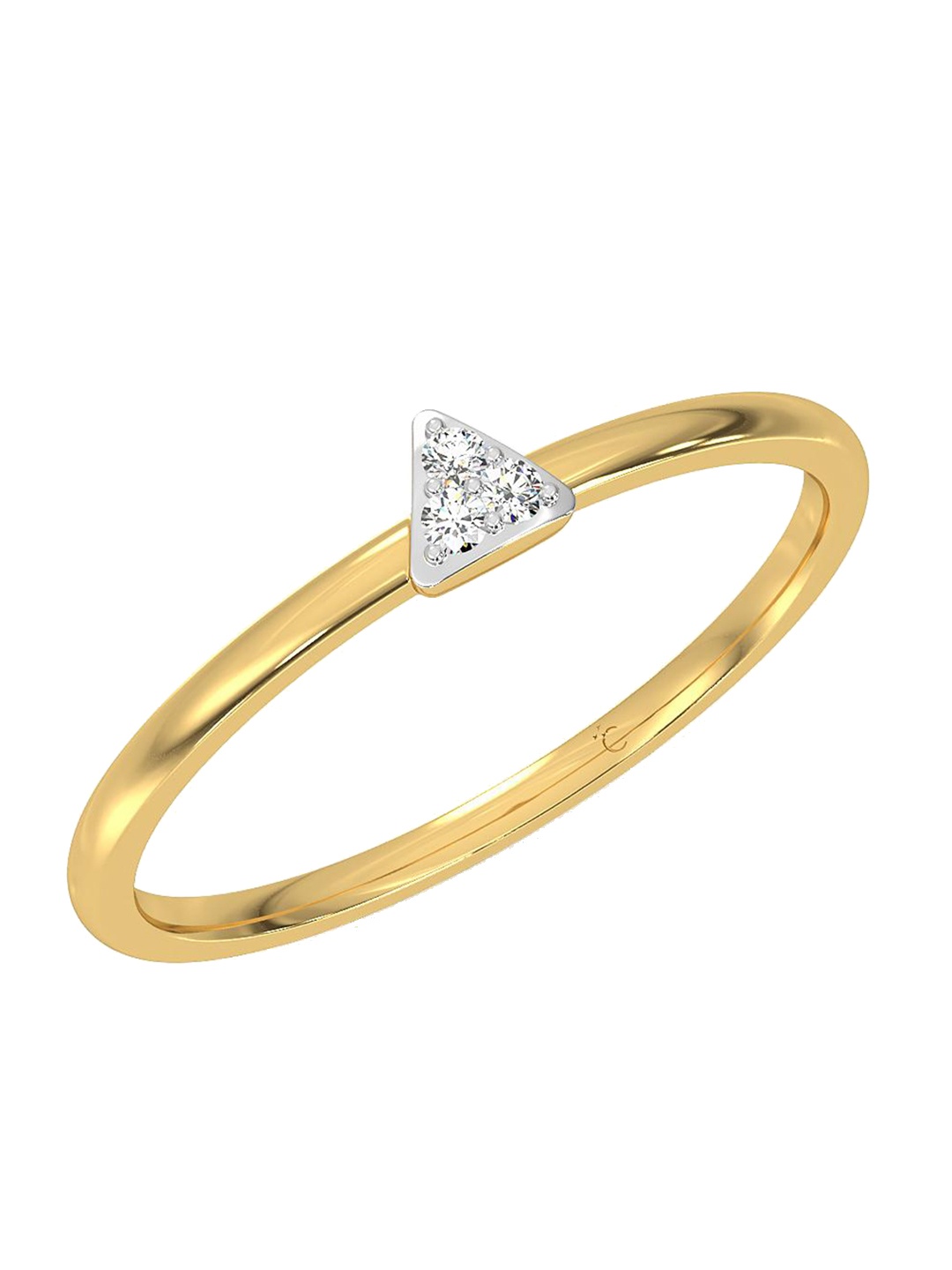 

CANDERE A KALYAN JEWELLERS COMPANY 14KT Gold Diamond Finger Ring- 1.31 gm, Yellow