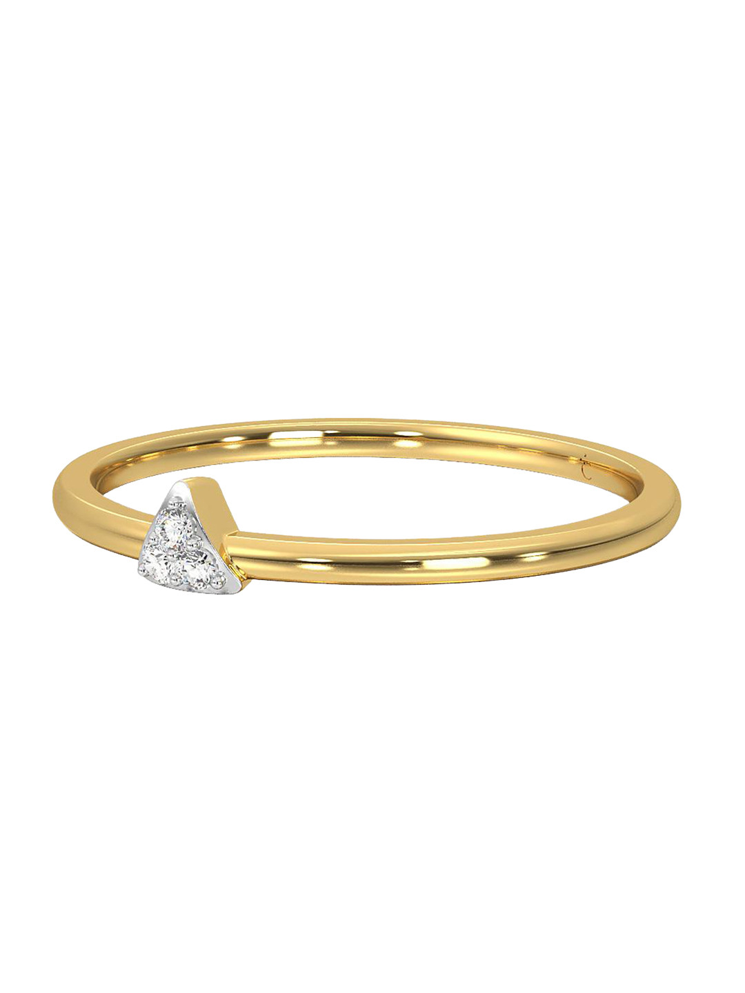 

CANDERE A KALYAN JEWELLERS COMPANY 18KT Gold Diamond Finger Ring 1.47 g, Yellow