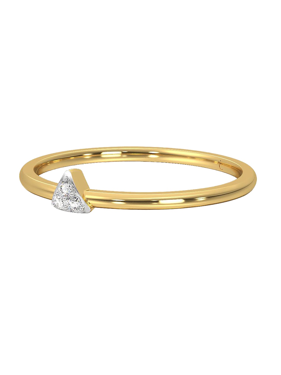 

CANDERE A KALYAN JEWELLERS COMPANY 14KT Gold Diamond Finger Ring - 1.06 g, Yellow