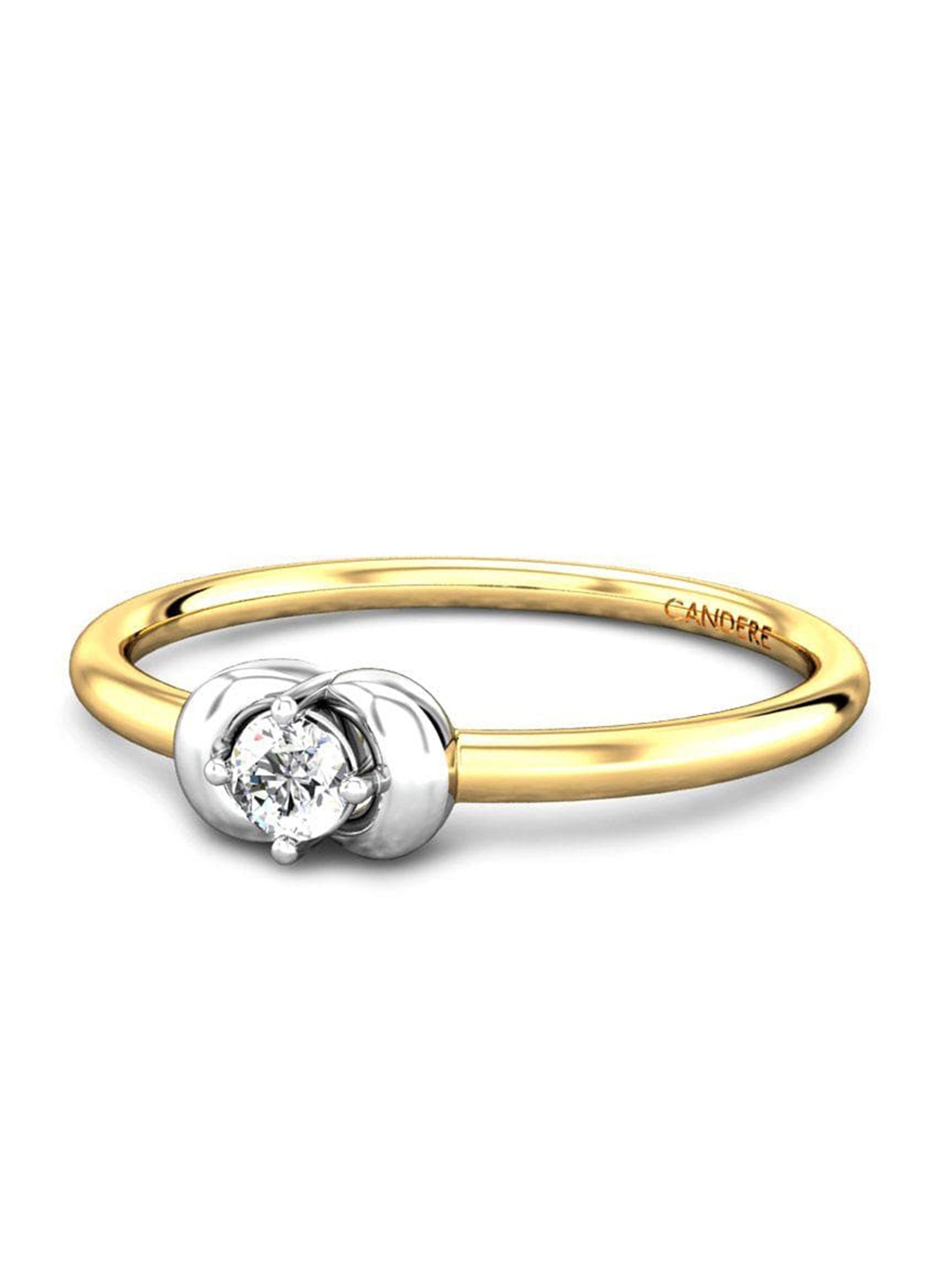 

CANDERE A KALYAN JEWELLERS COMPANY 14KT Gold Diamond Finger Ring- 1.13 g, Yellow