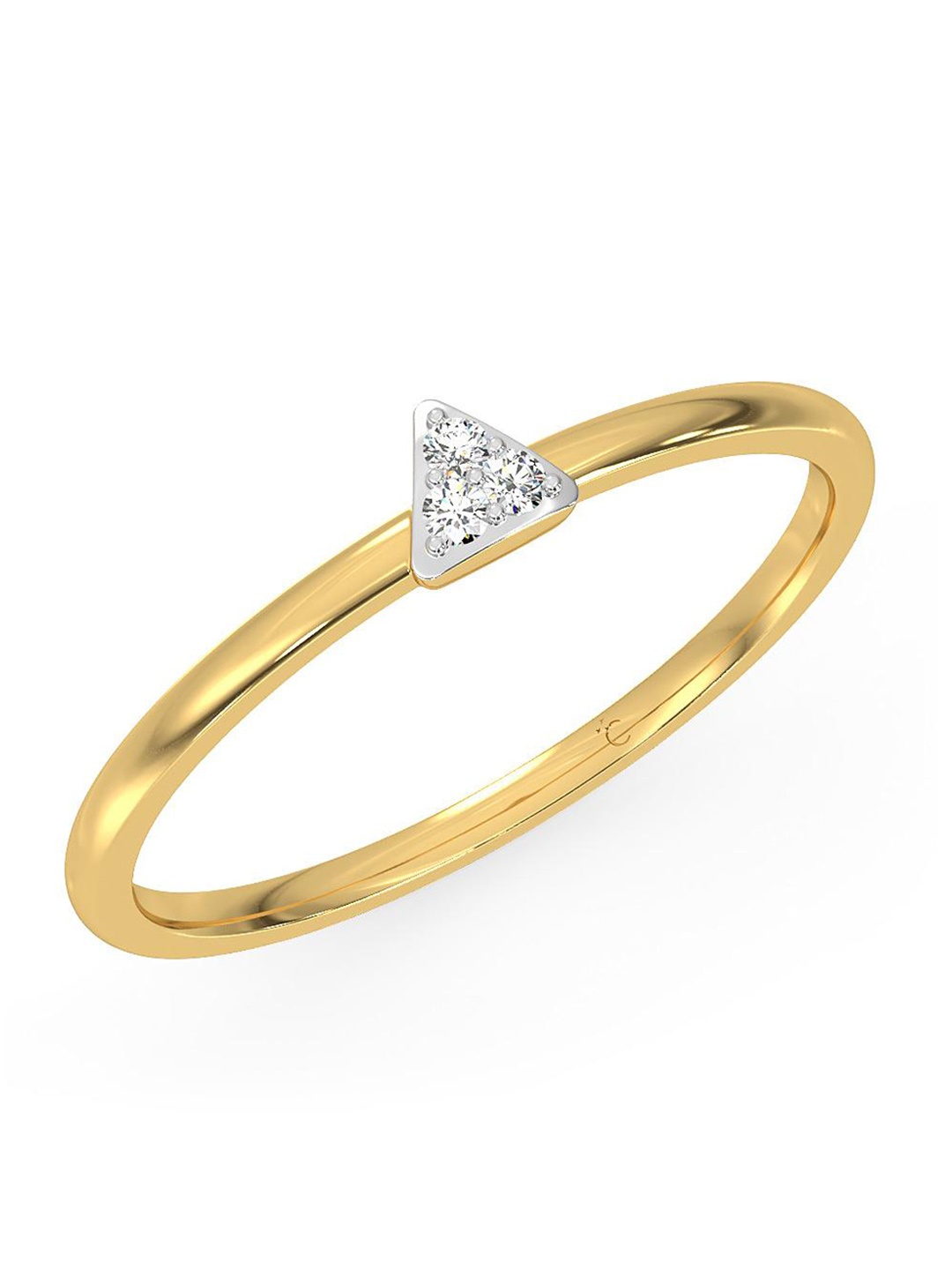 

CANDERE A KALYAN JEWELLERS COMPANY 18KT Gold Diamond Finger Ring- 1.27 gm, Yellow