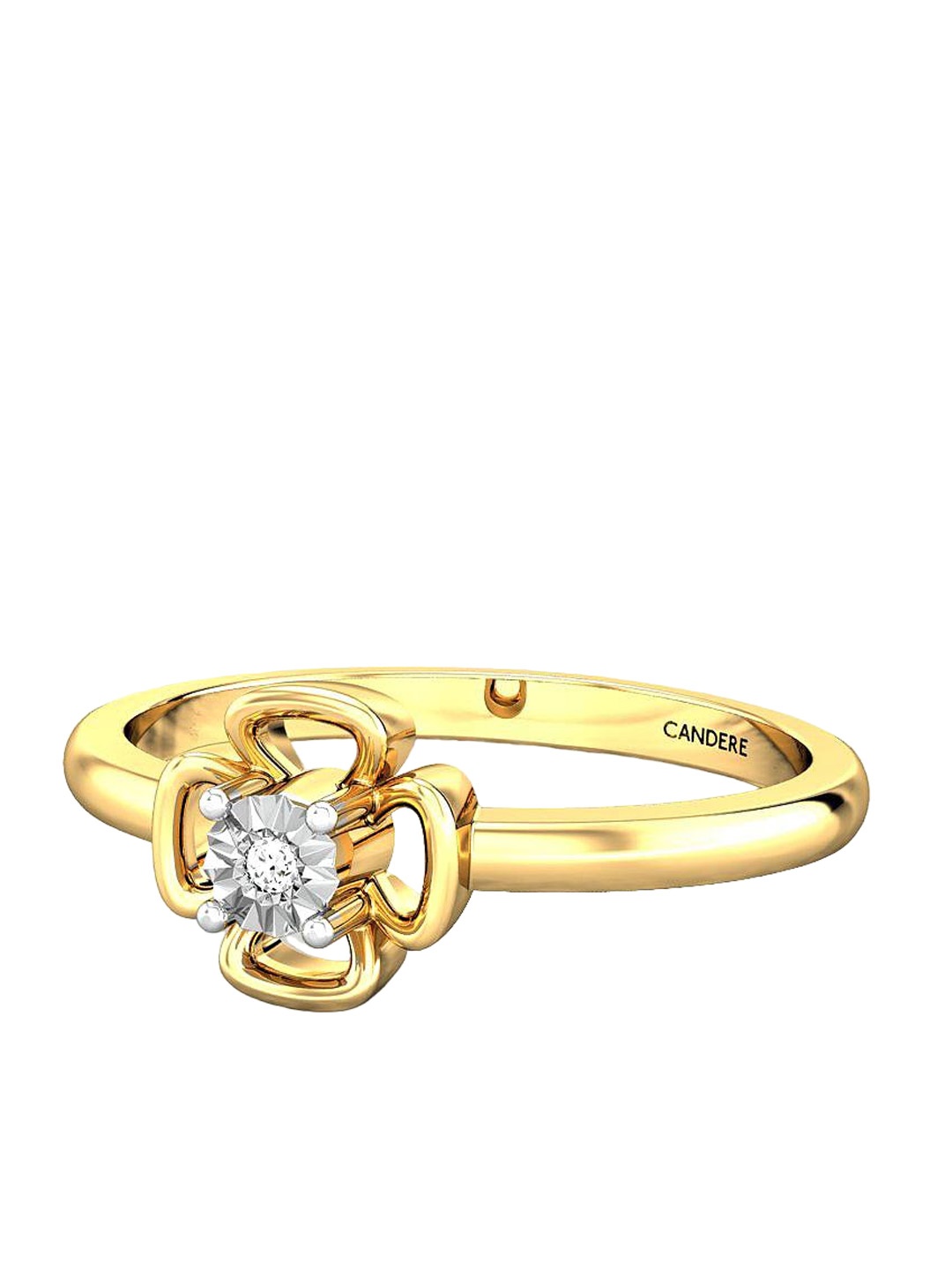

CANDERE A KALYAN JEWELLERS COMPANY 18KT Gold Diamond Finger Ring 1.81 g, Yellow