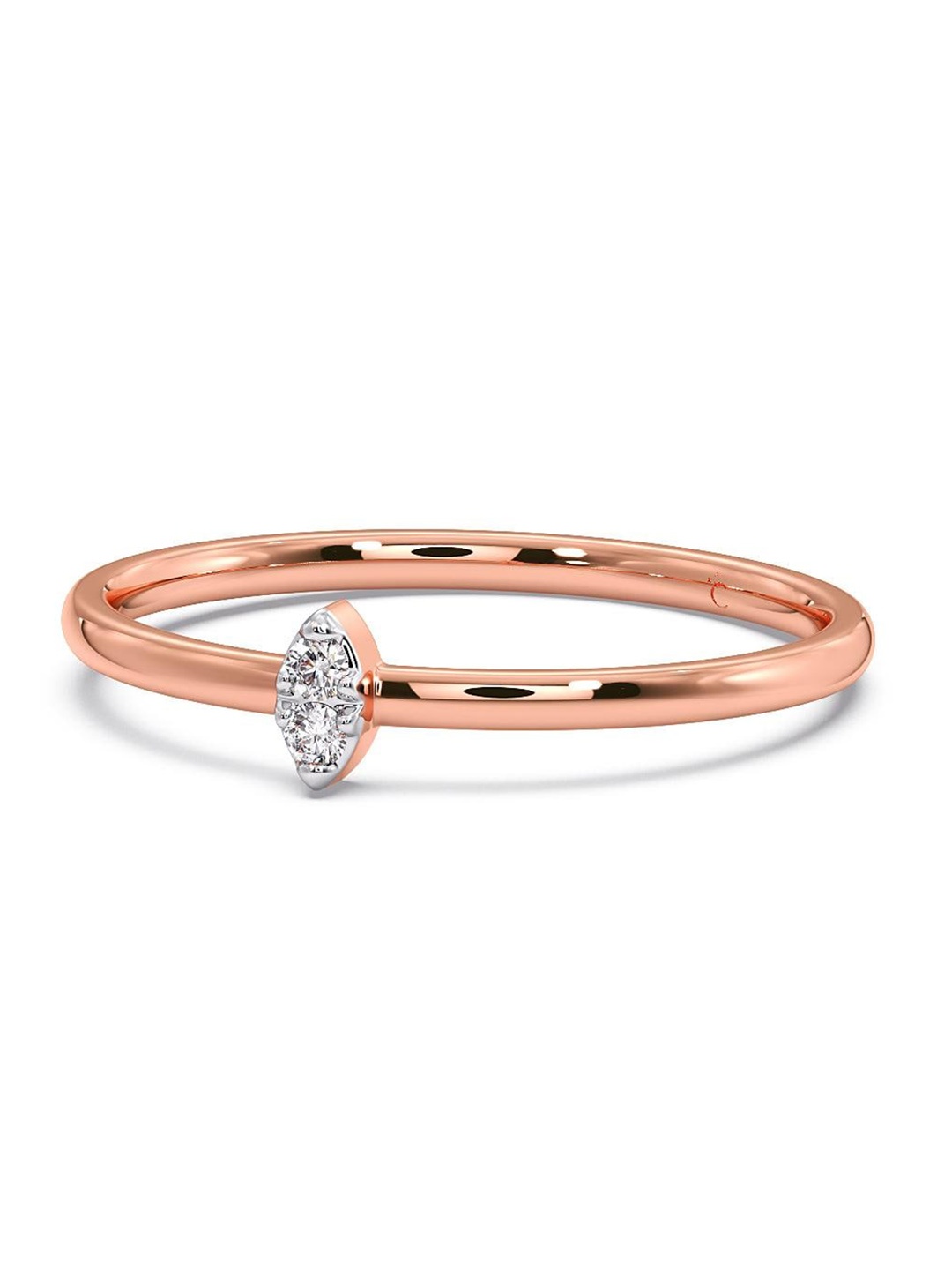 

CANDERE A KALYAN JEWELLERS COMPANY 18KT Rose Gold Diamond Finger Ring