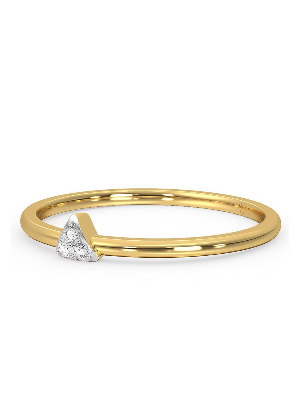

CANDERE A KALYAN JEWELLERS COMPANY 18KT BIS Hallmark Gold Diamond Ring - 1.45 g, Yellow