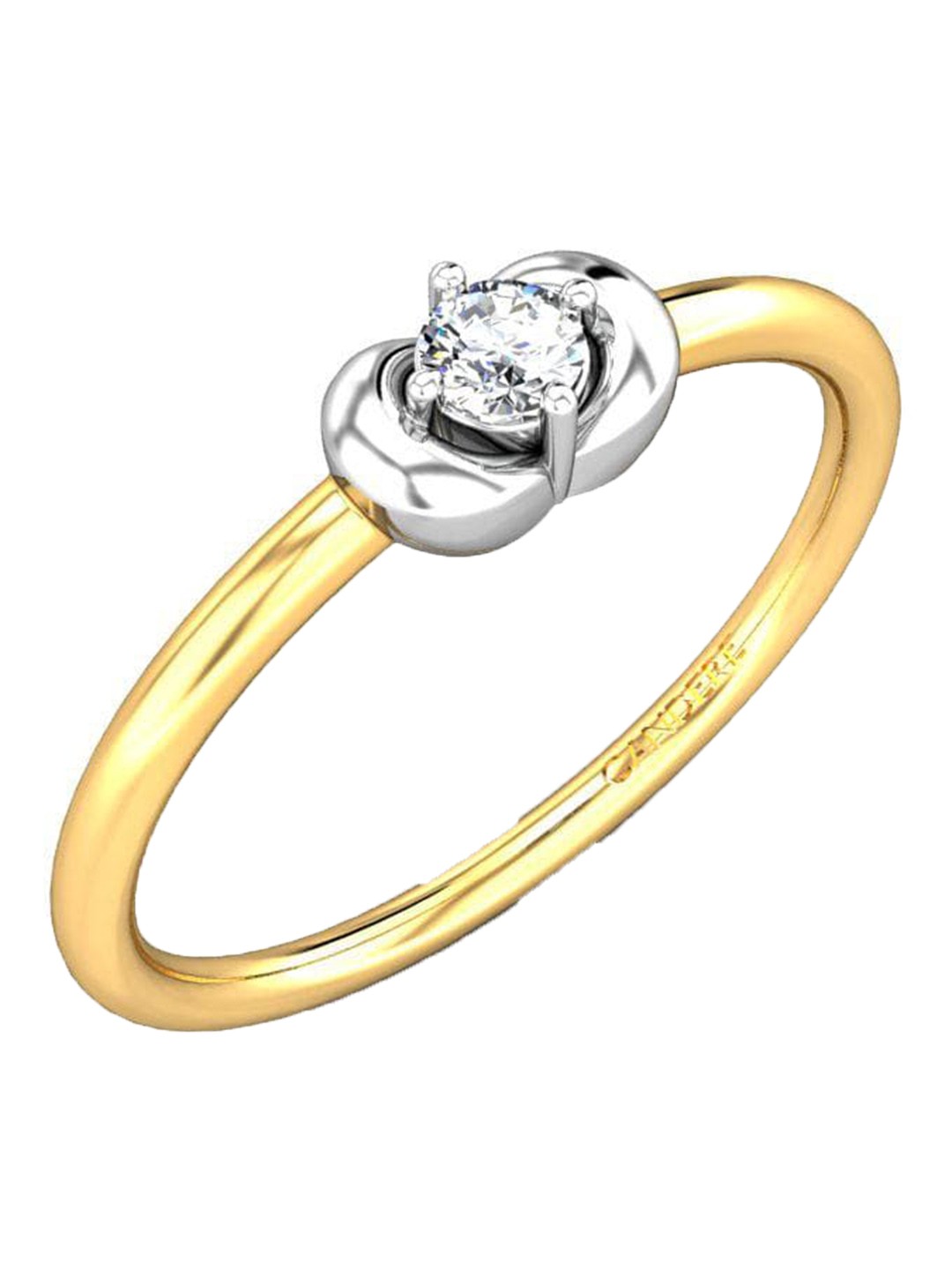 

CANDERE A KALYAN JEWELLERS COMPANY Diamond-Studded 14KT Gold Ring - 1.28 g