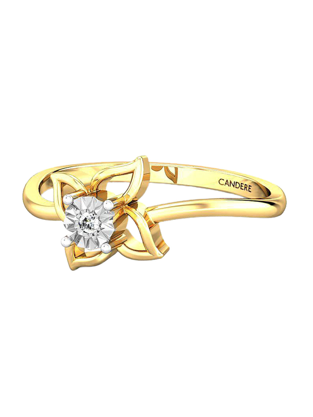 

CANDERE A KALYAN JEWELLERS COMPANY 14KT Gold Diamond Finger Ring