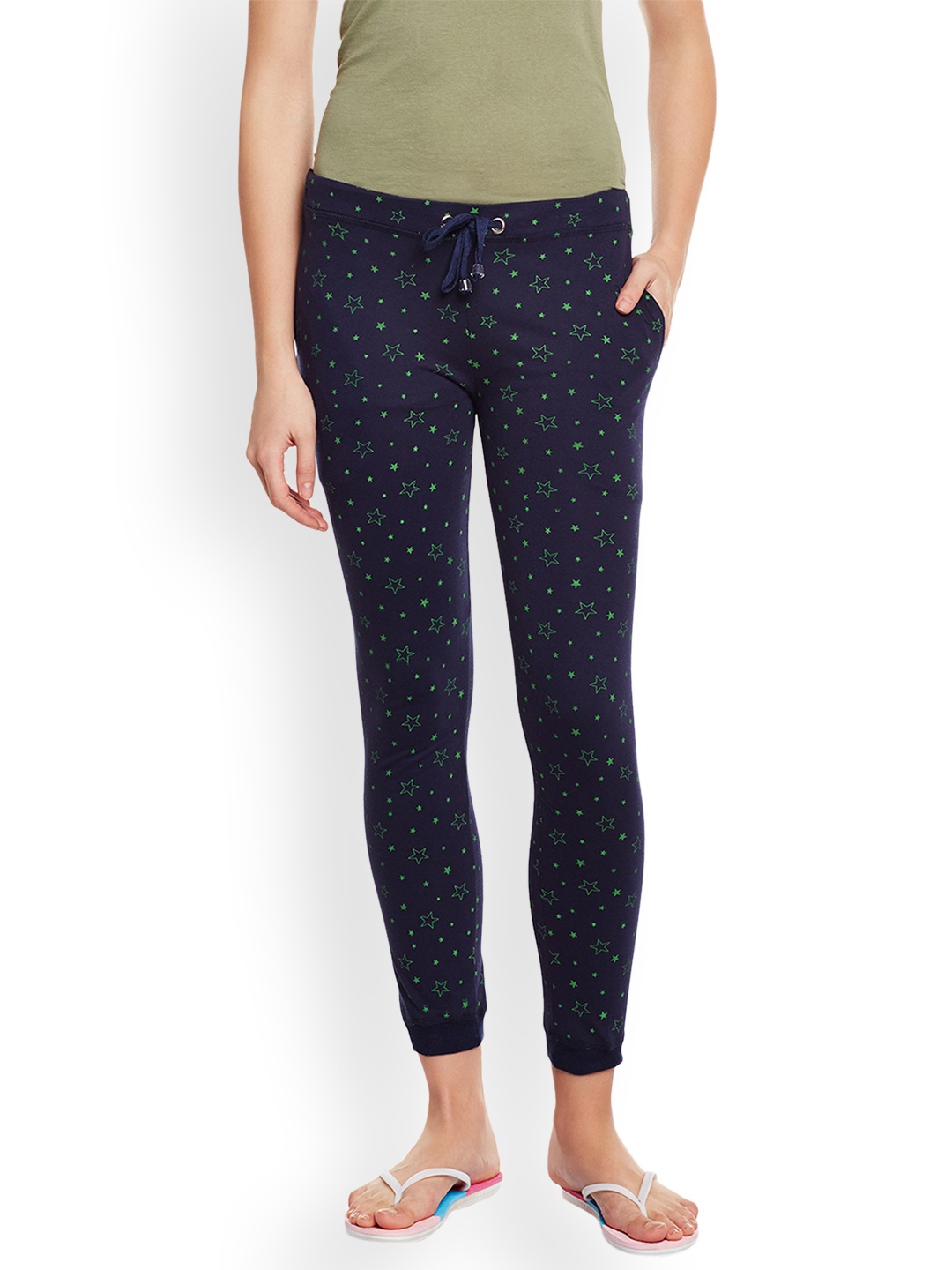 

VIMAL Women Navy Blue Printed Lounge Pants F4-1PRNTNVY