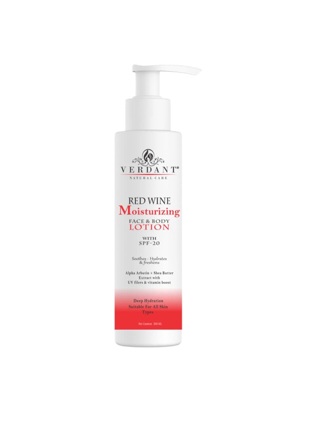

Verdant Natural Care Red Wine Body Lotion with SPF 20 - 200ml